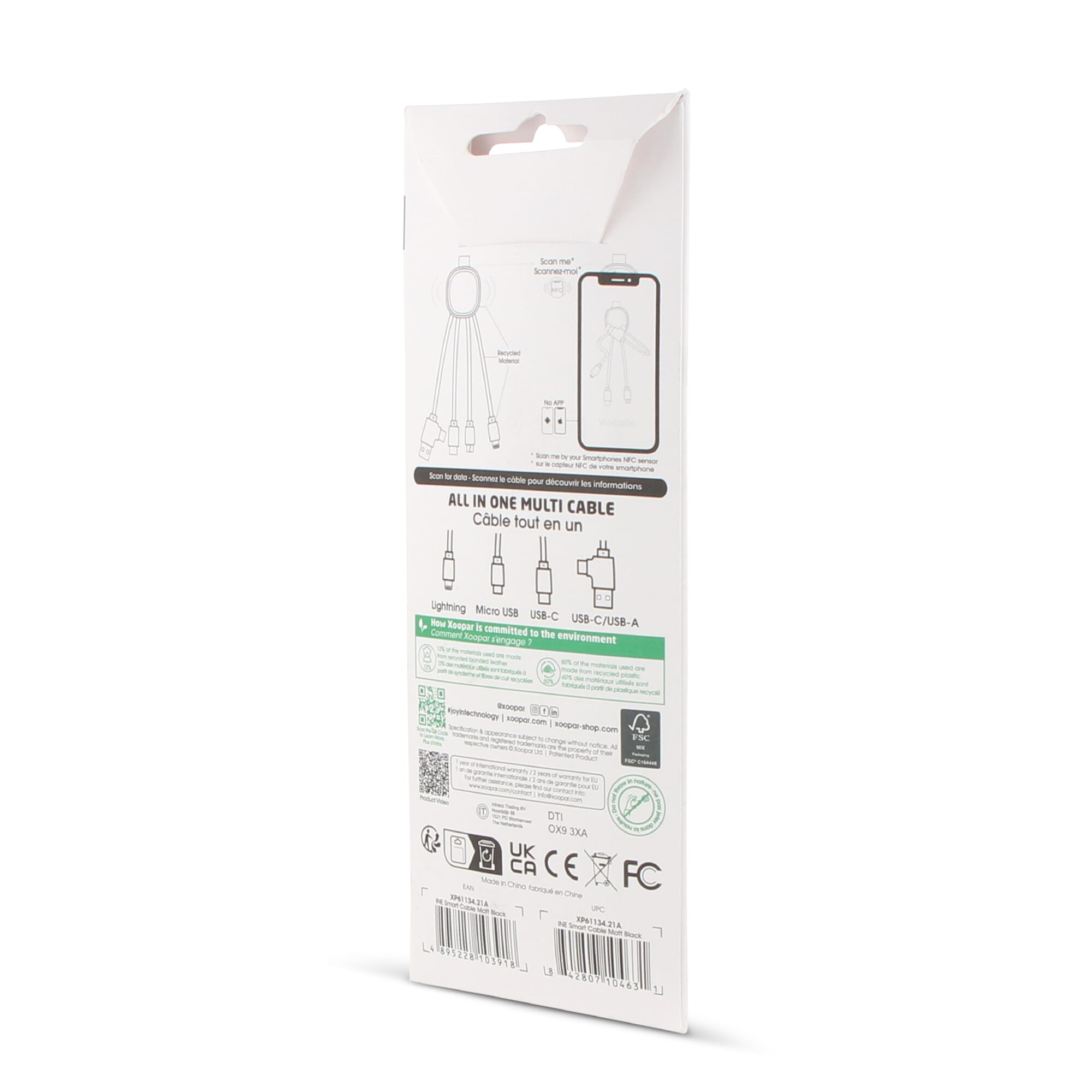 4000 | Xoopar Iné Smart Charging cable with NFC