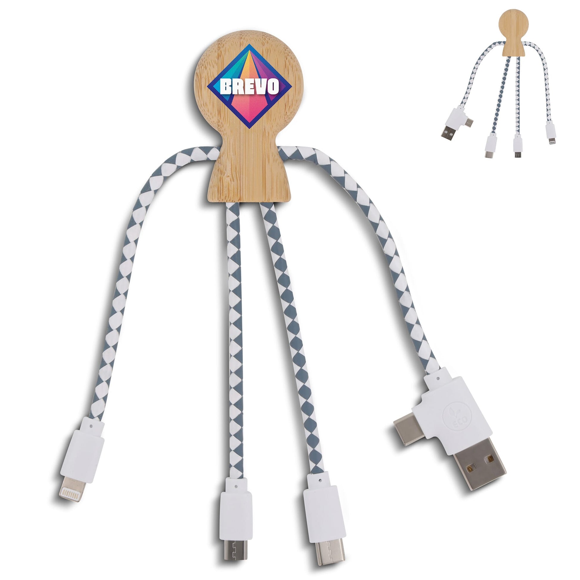 Xoopar Mr. Bio Bamboo Charging Cable