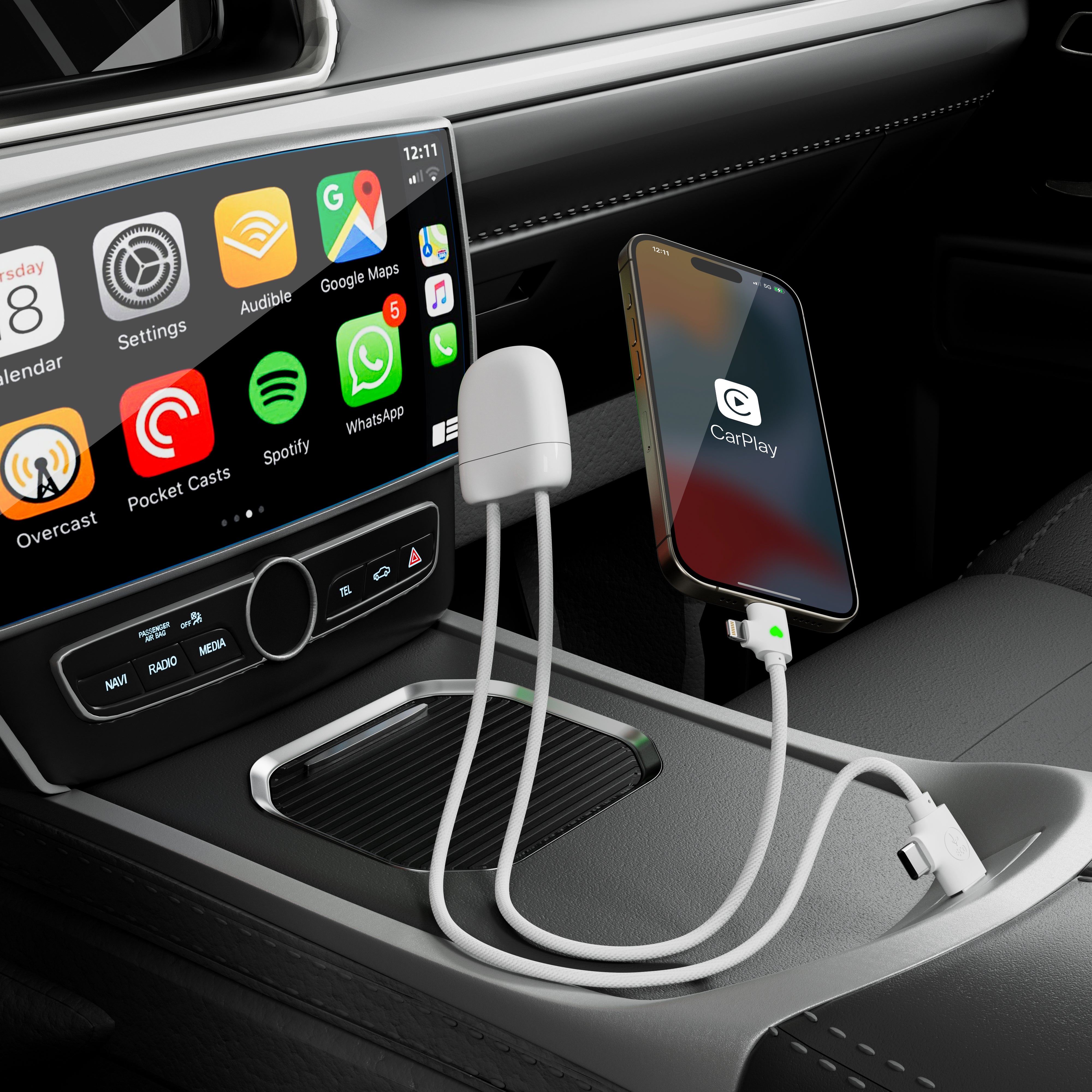 Xoopar „IceTag“ Ladekabel mit Apple Find My® Tracker