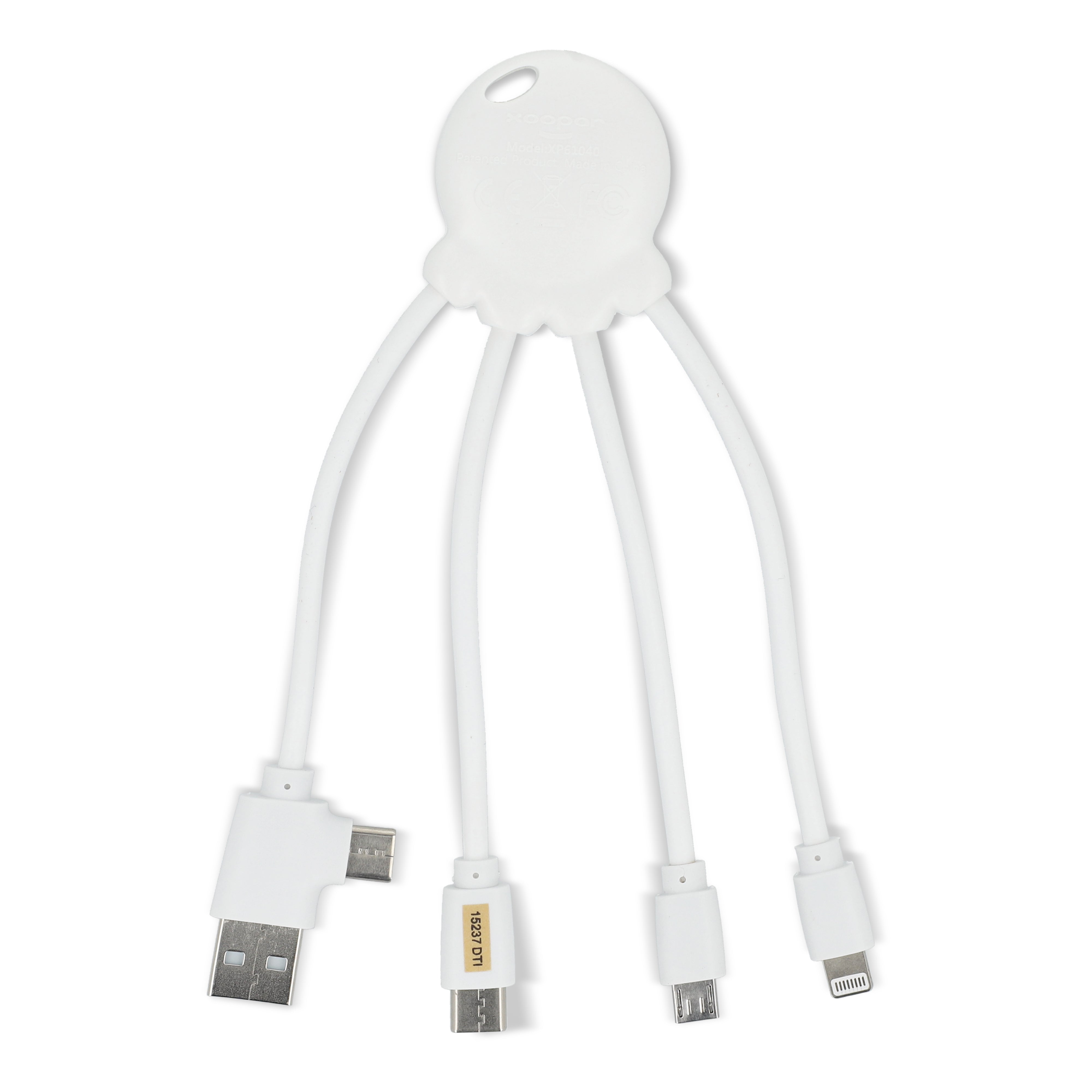 Xoopar „Eco Octopus“ Multiladekabel aus Ocean-Bound Plastic