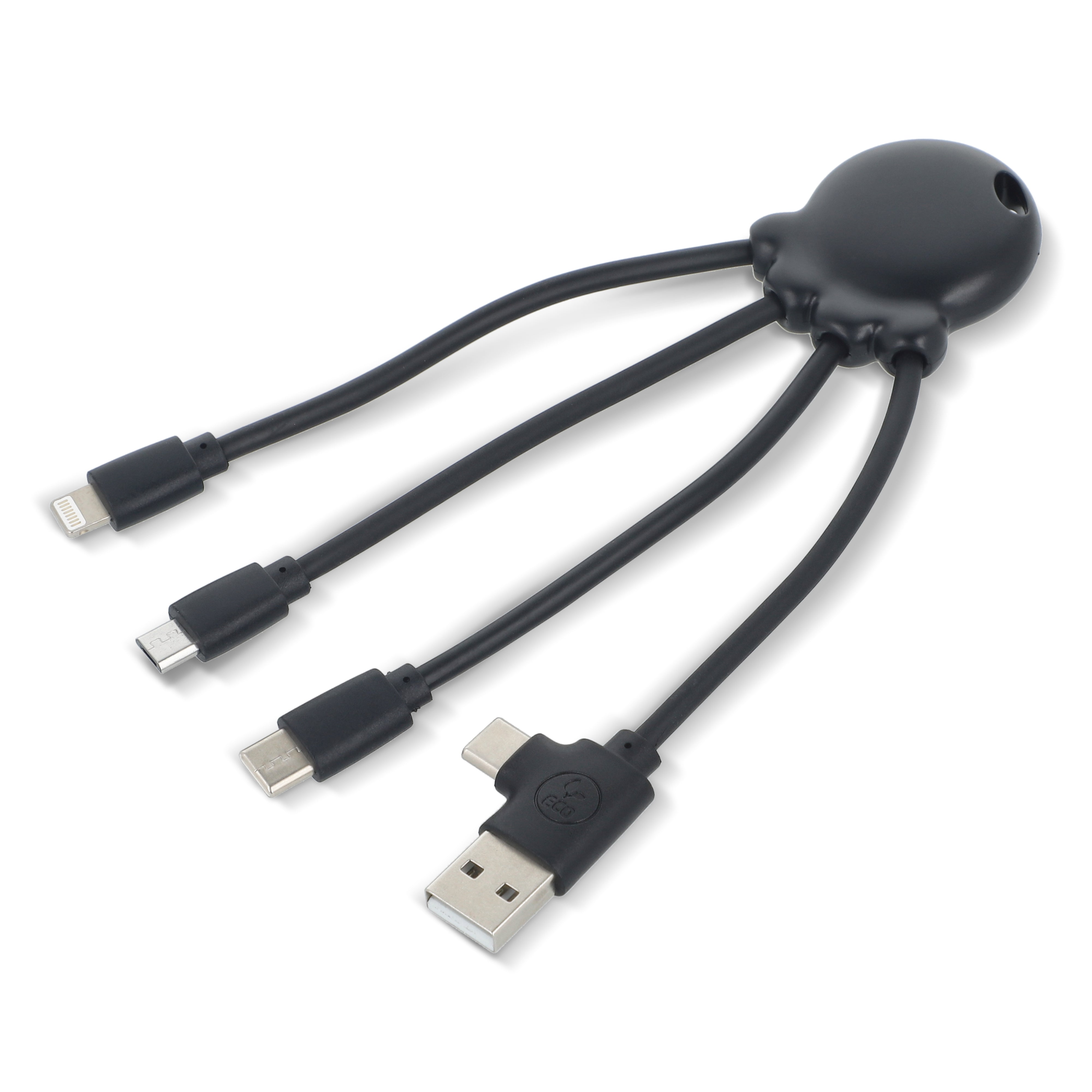 Xoopar „Eco Octopus“ Multiladekabel aus Ocean-Bound Plastic
