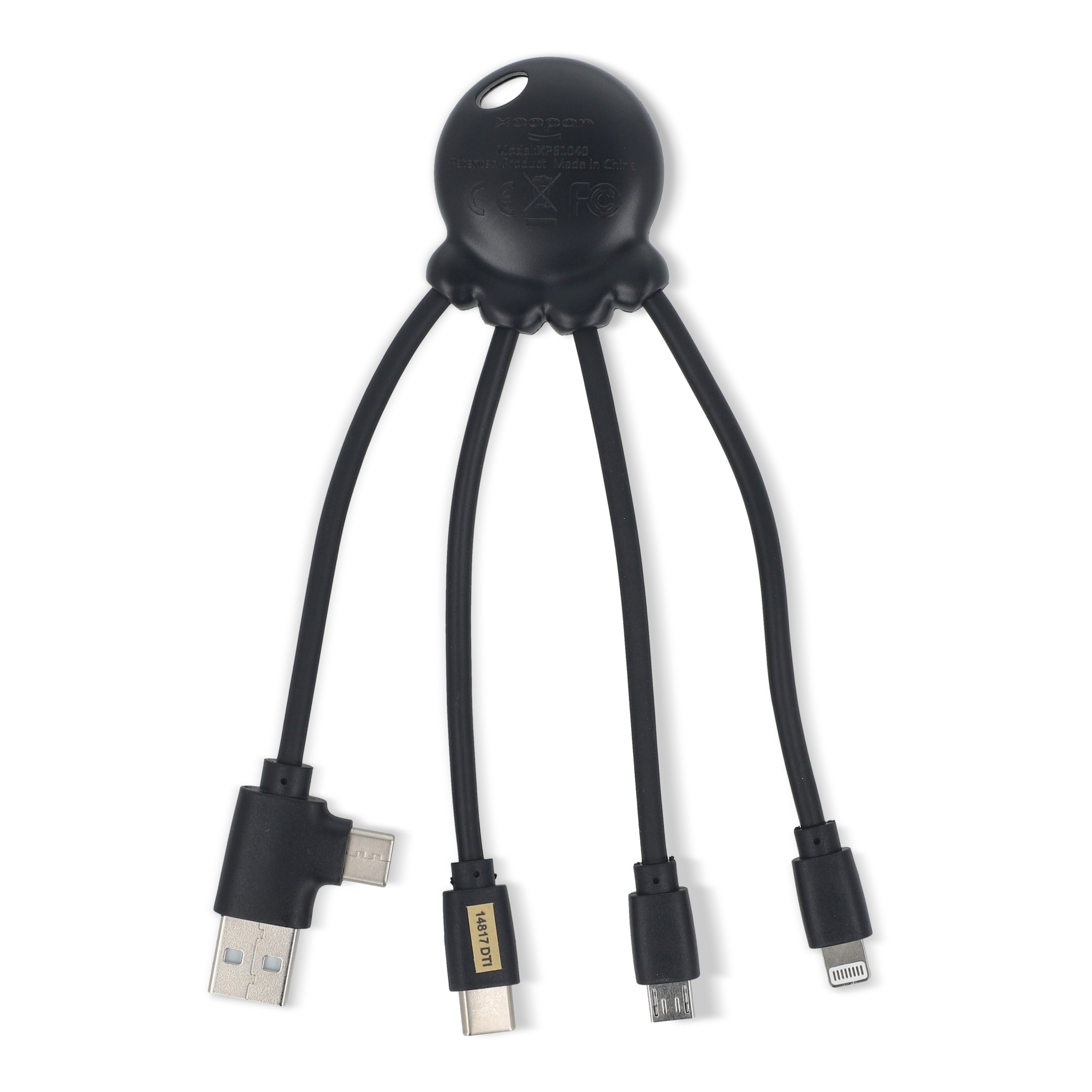 Xoopar „Eco Octopus“ Multiladekabel aus Ocean-Bound Plastic