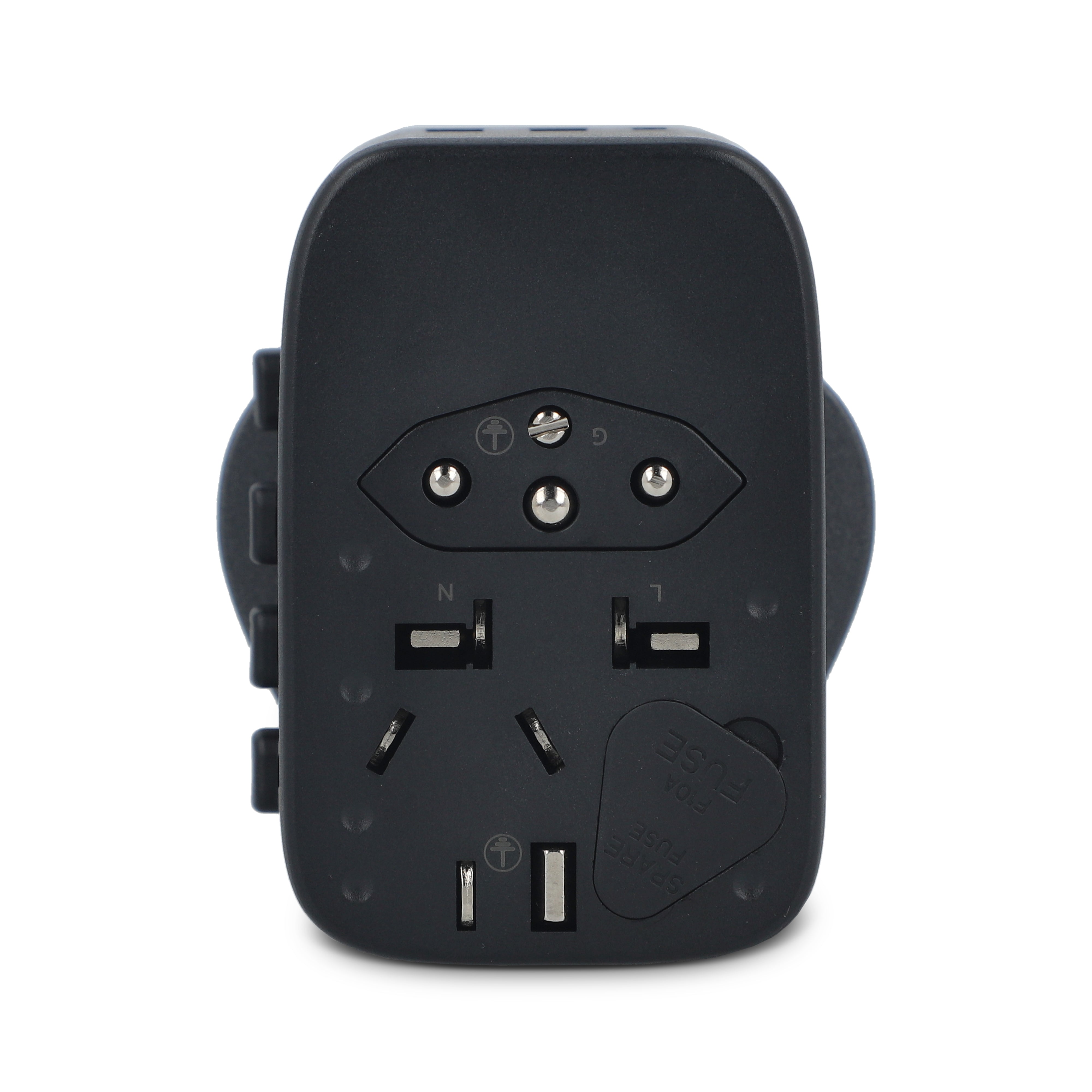 PowerPro Reiseadapter aus recyceltem Kunststoff