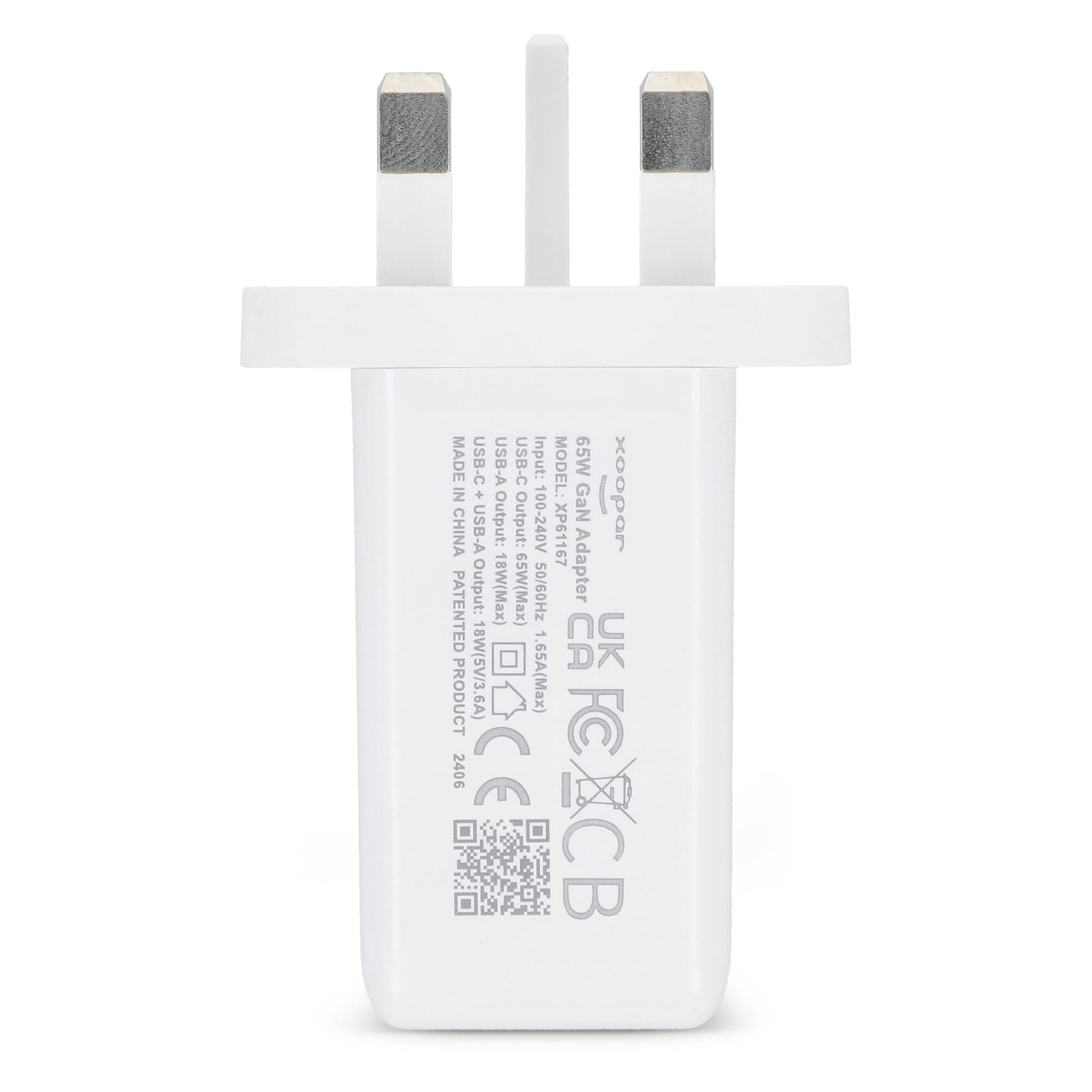 Xoopar ICE-G 65W GaN-Netzteil mit UK-Stecker