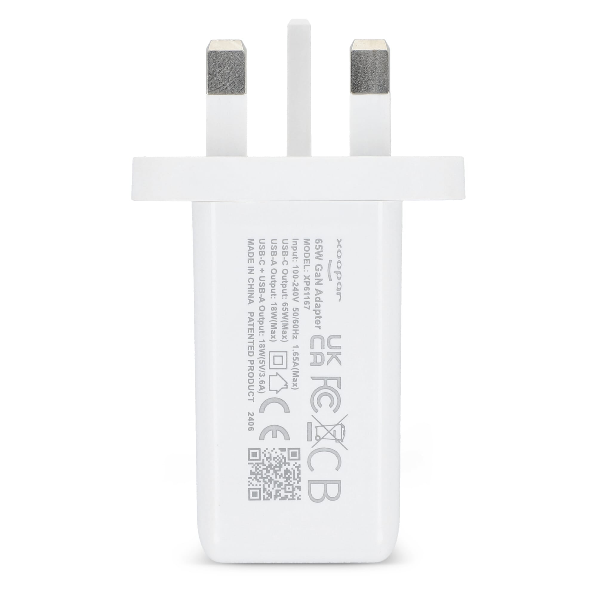 Xoopar ICE-G 65W GaN-Netzteil mit UK-Stecker