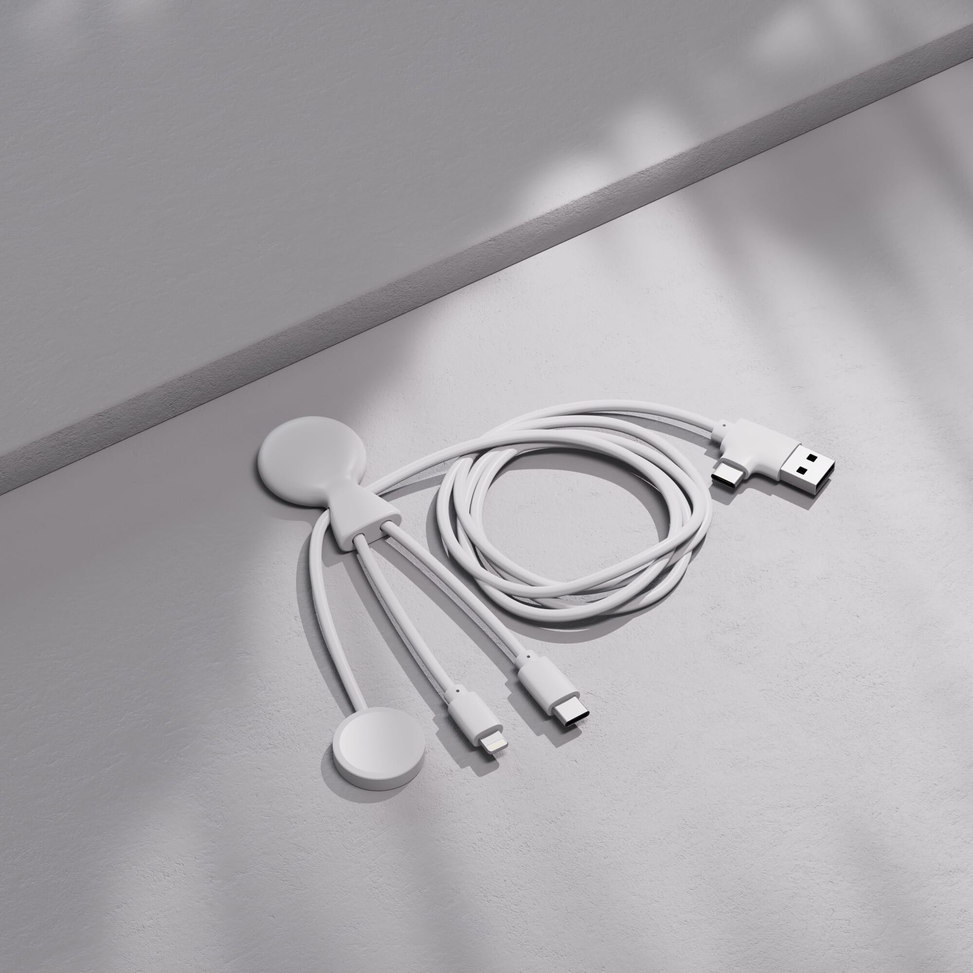 Xoopar Mr. Bio Long Multi-Kabel für Apple/Samsung Watch 1 Meter
