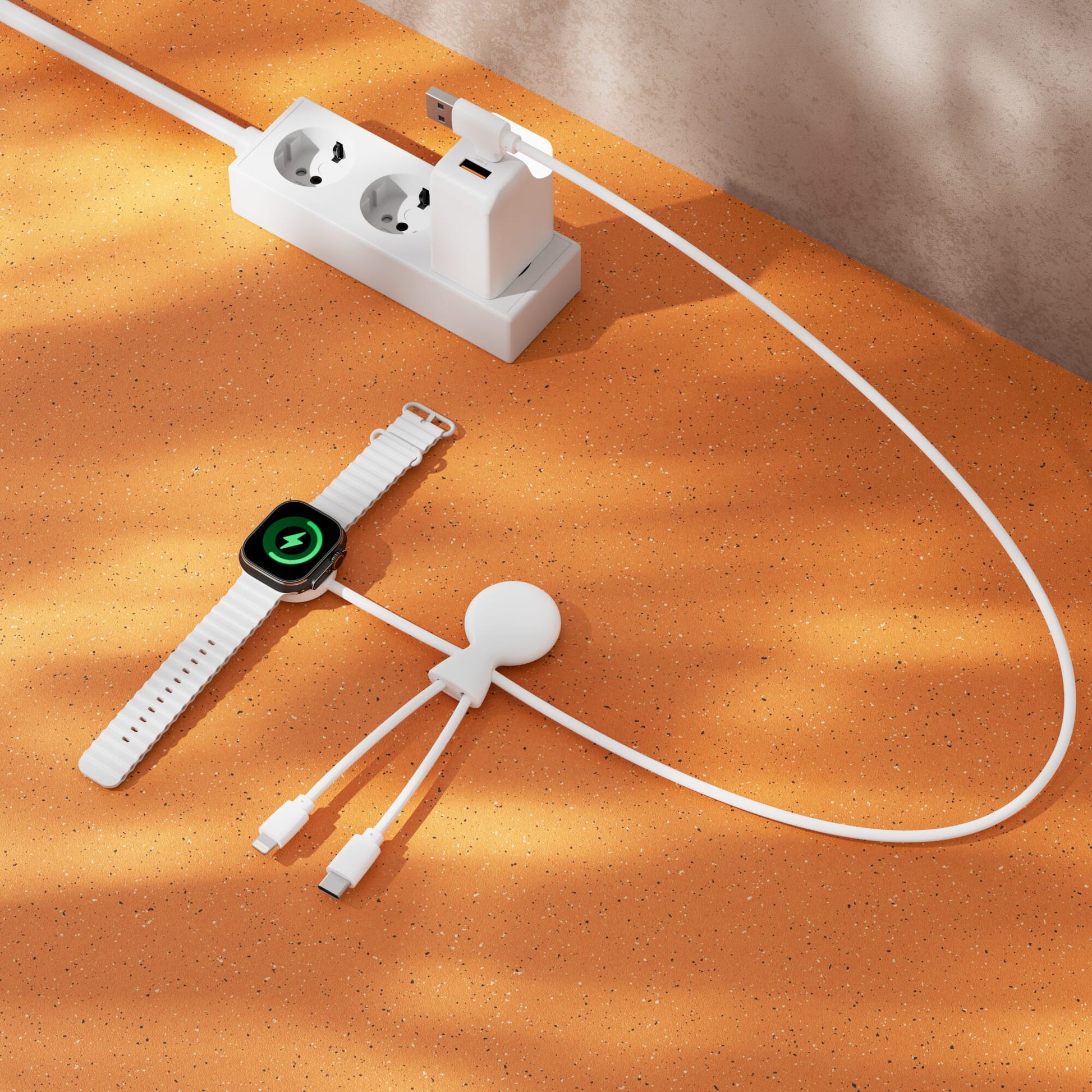 Xoopar Mr. Bio Long Multi-Kabel für Apple/Samsung Watch 1 Meter