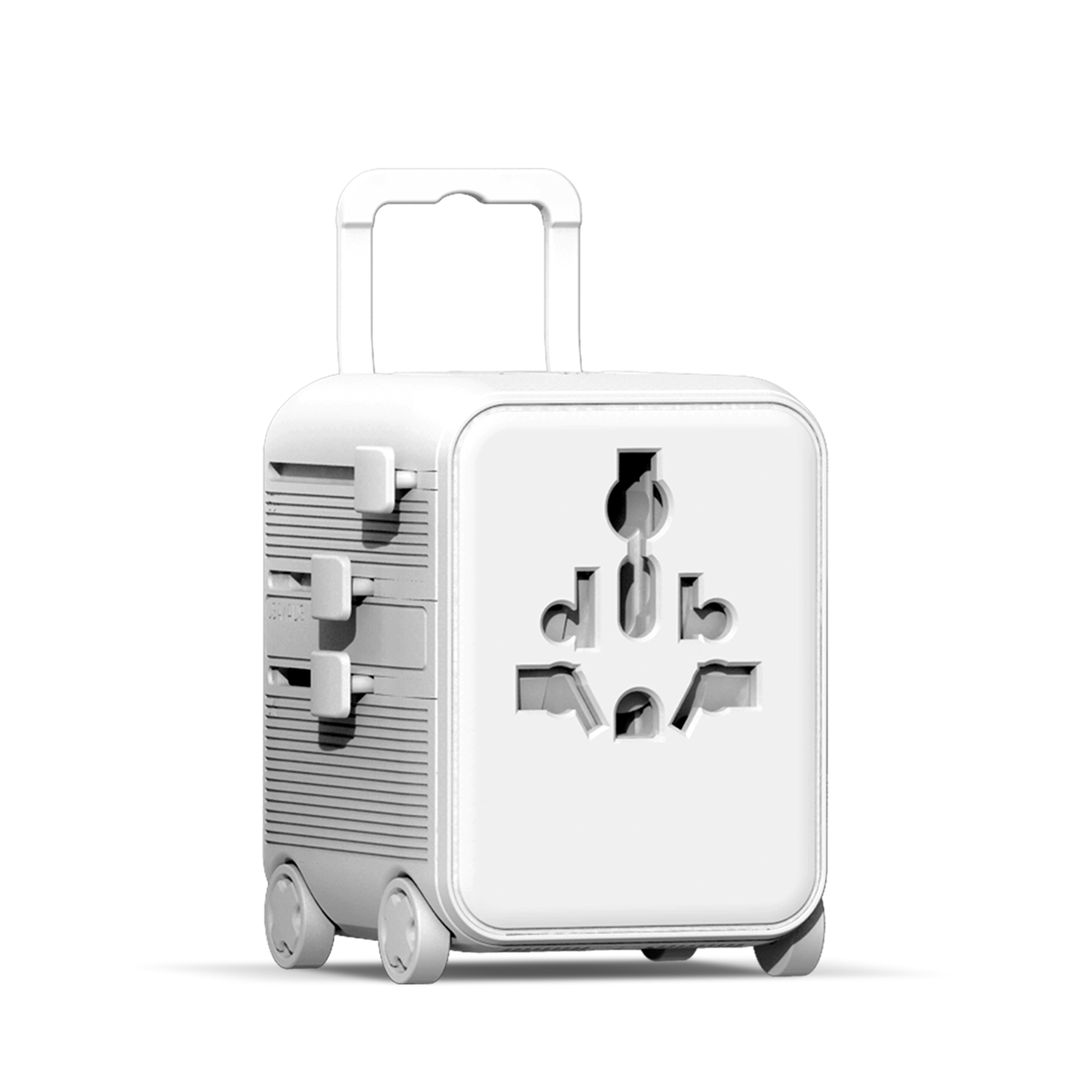 Xoopar „Luggie“ GAN Weltreiseadapter in Trolleyform