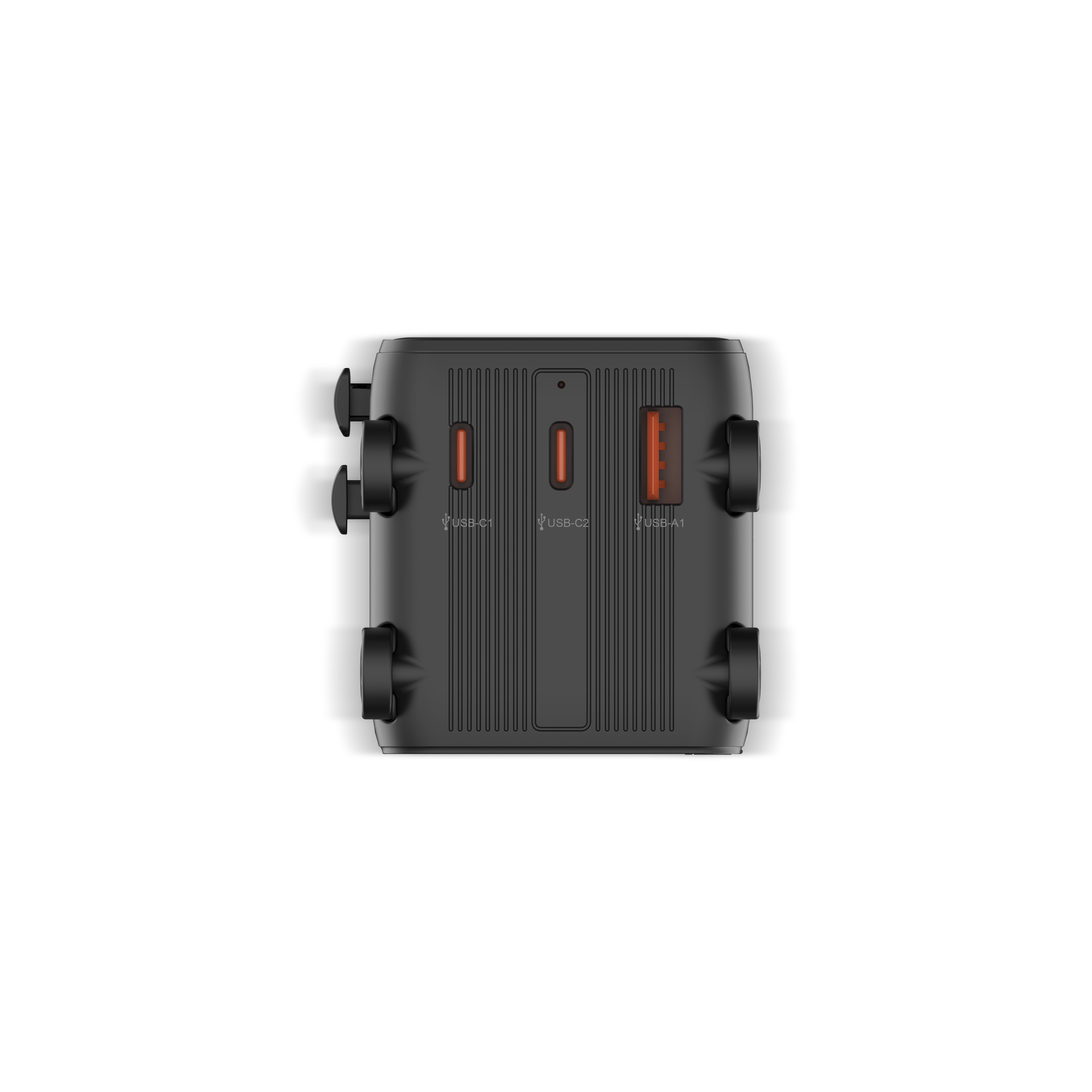 Xoopar „Luggie“ GAN Weltreiseadapter in Trolleyform