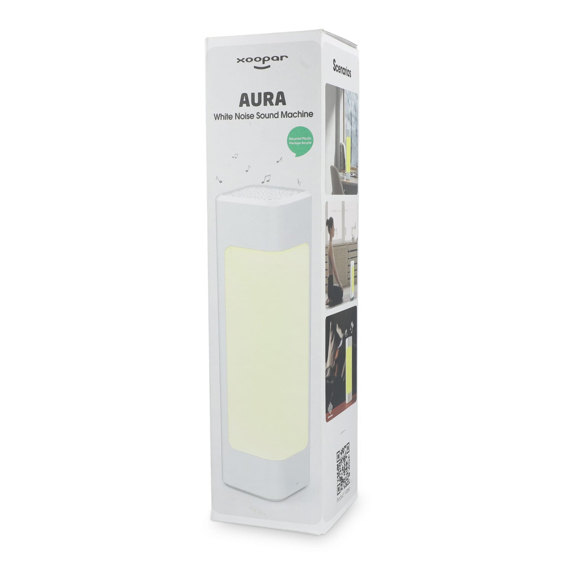 Xoopar Aura White Noise Lautsprecher aus recyceltem Kunststoff