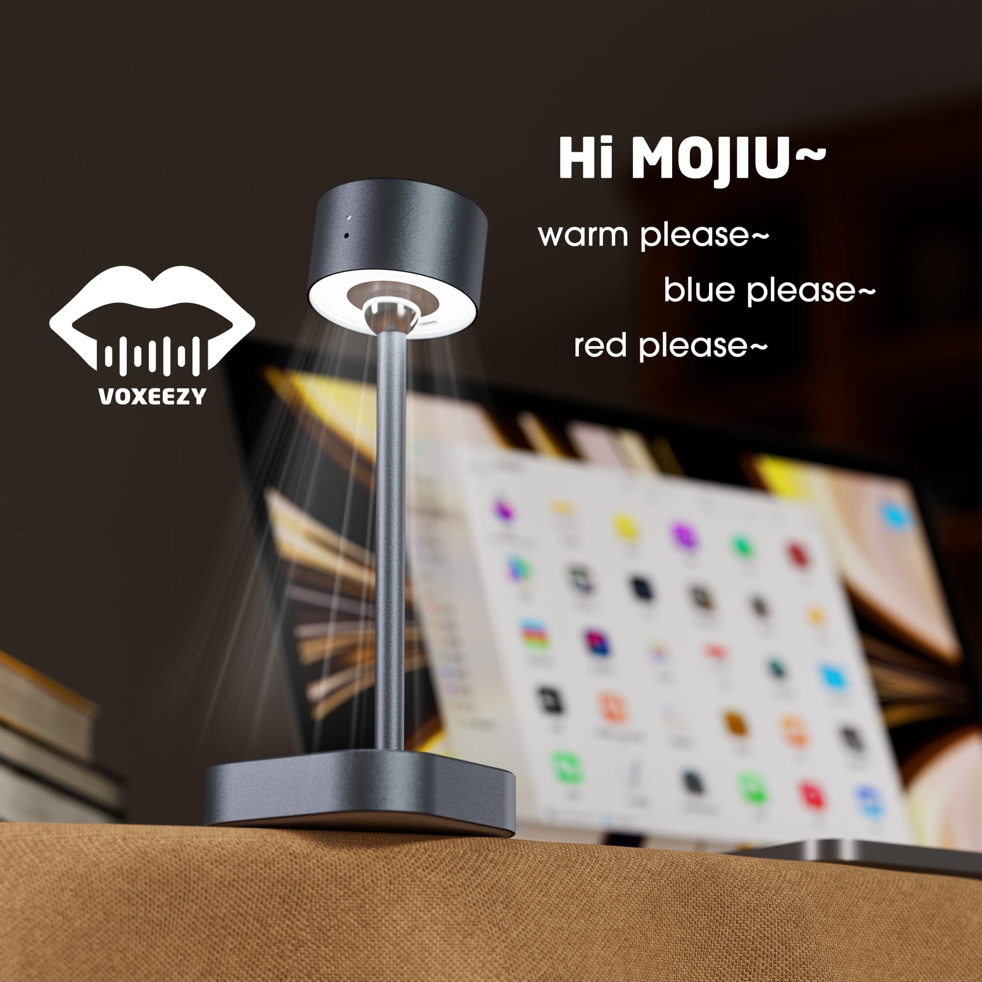 Xoopar Mojiu Smart Tischlampe mit Sprachsteuerung