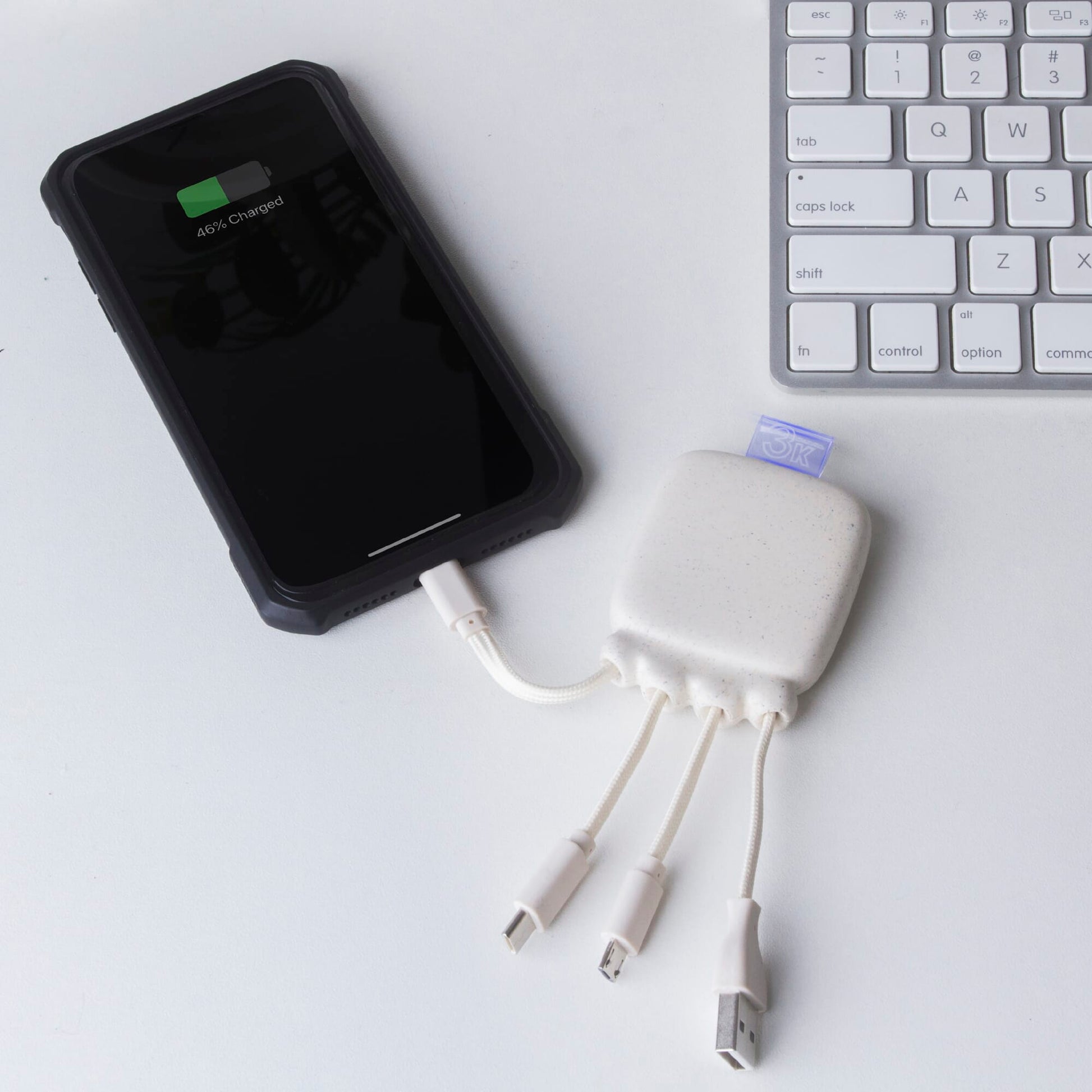 3192 | Xoopar Octopus Gamma 2 Powerbank with Bio Charging cable 3000mAh