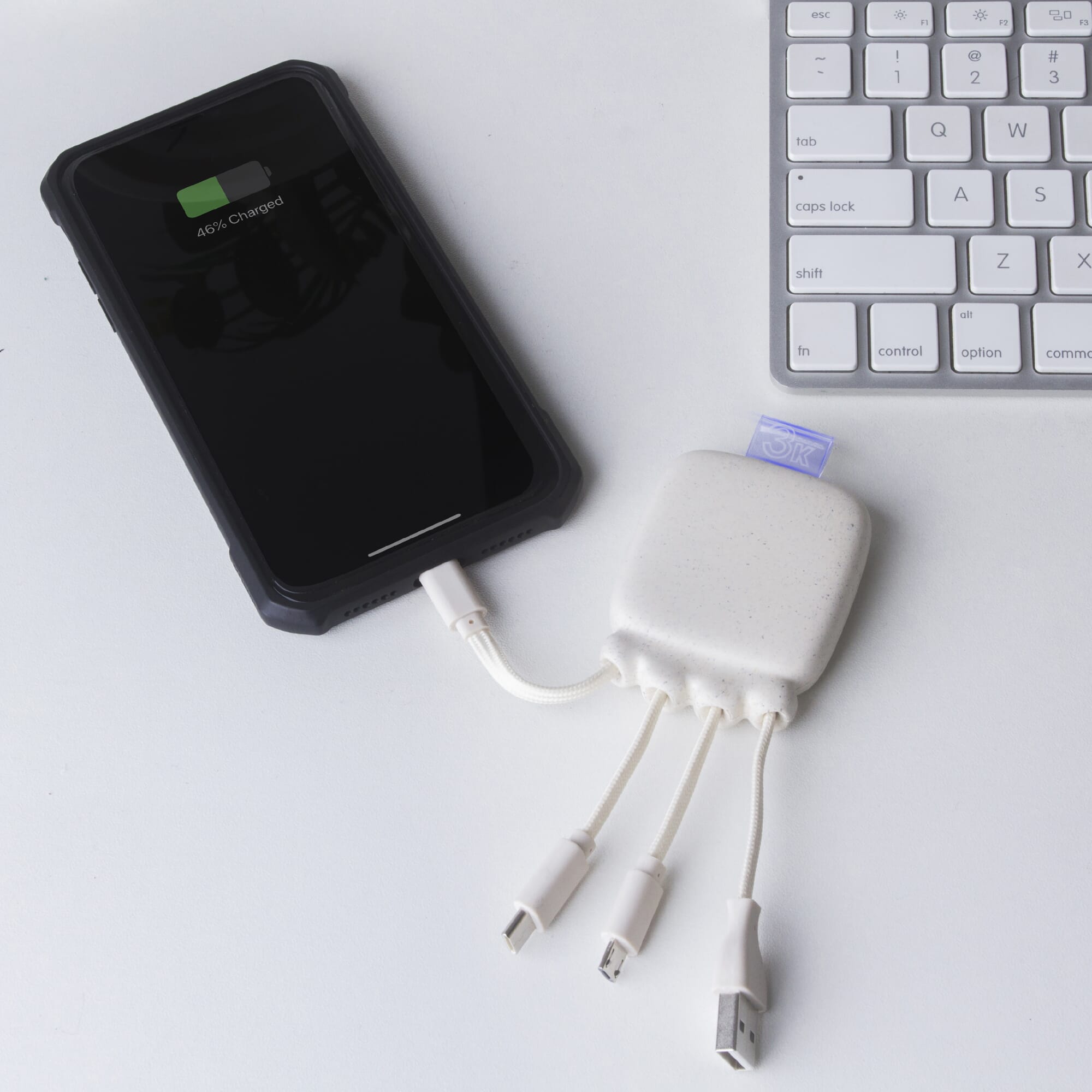 3192 | Xoopar Octopus Gamma 2 Powerbank with Bio Charging cable 3000mAh