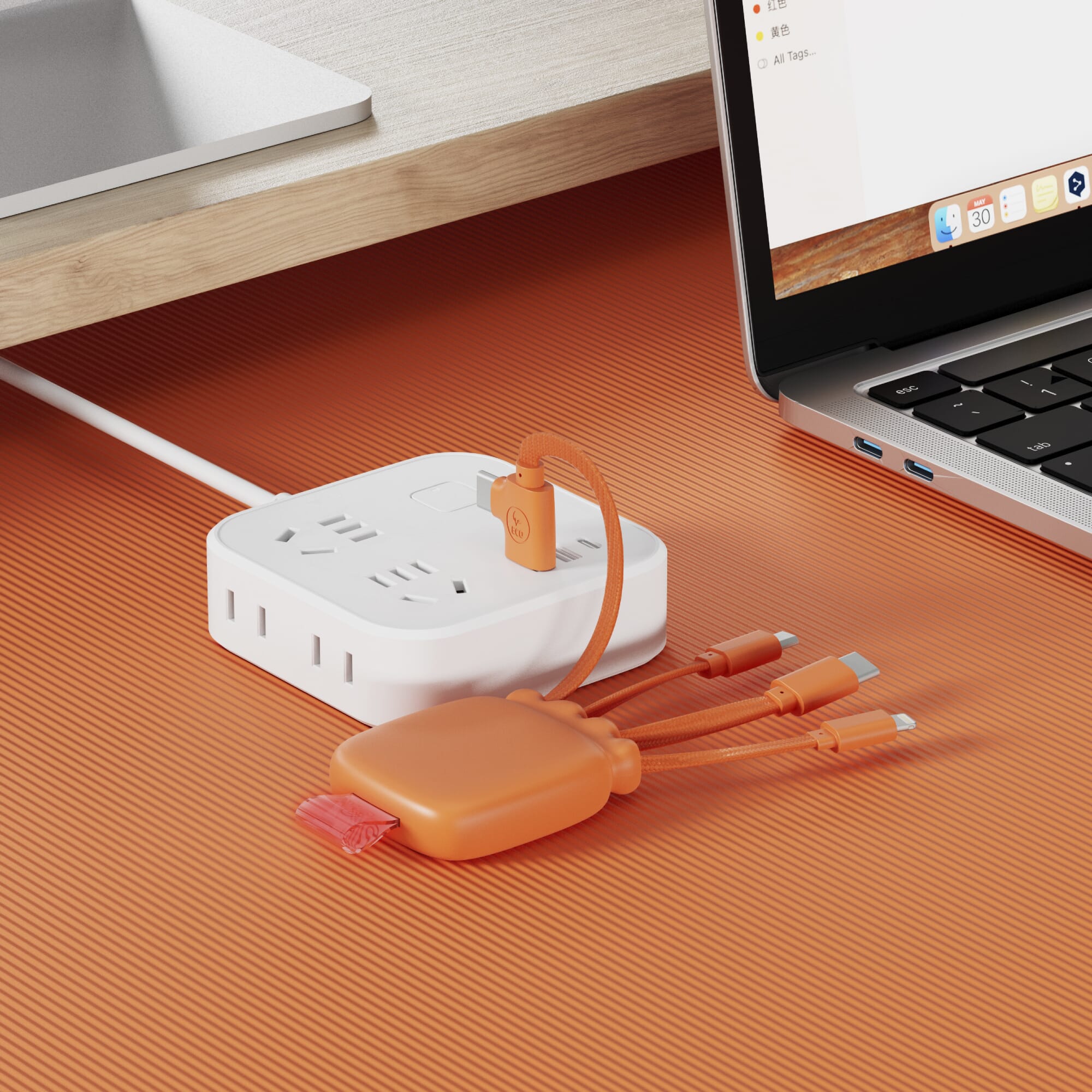3192 | Xoopar Octopus Gamma 2 Powerbank with Bio Charging cable 3000mAh