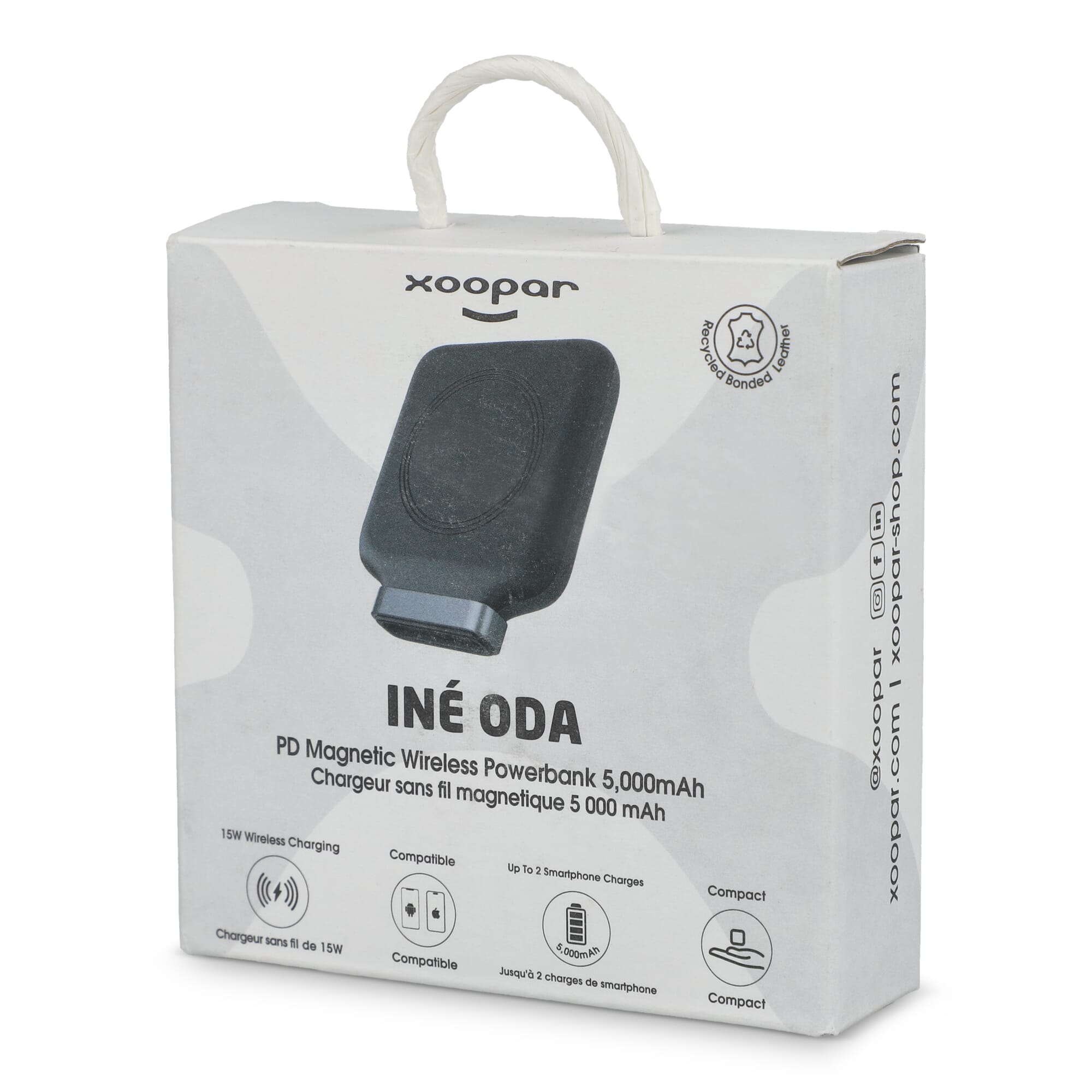 4026 - Xoopar Ine Oda Drahtlose Powerbank Kompatibel mit MagSafe 5000 mAh