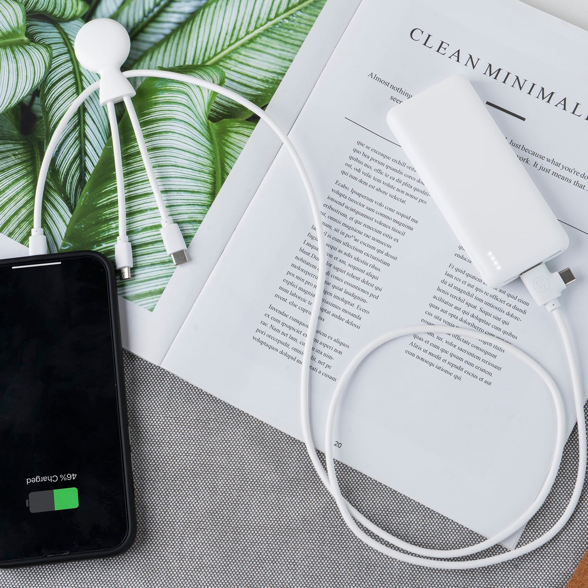 3199 | Xoopar Mr. Bio Powerbank and Cable pack 7000mAh