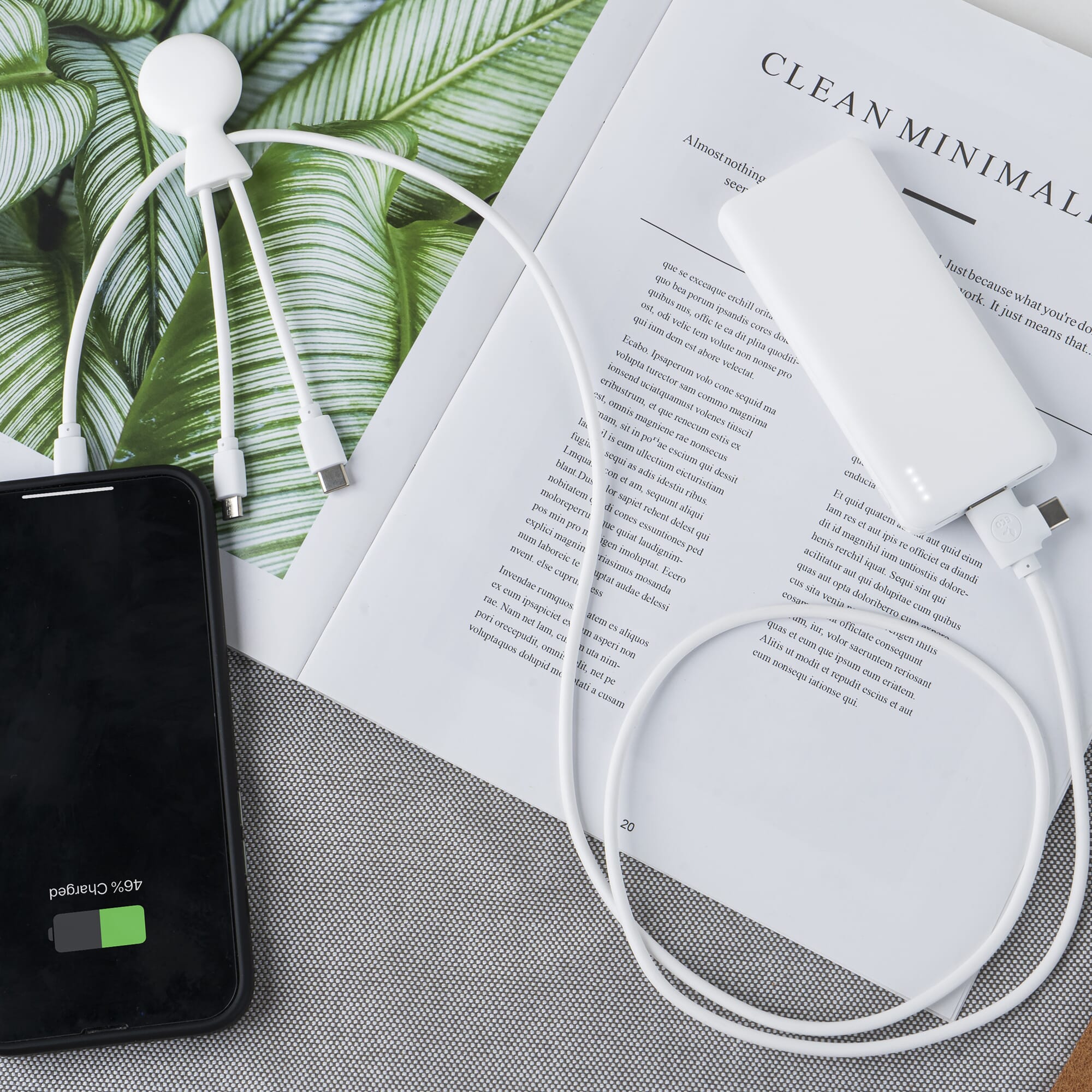 3199 | Xoopar Mr. Bio Powerbank and Cable pack 7000mAh