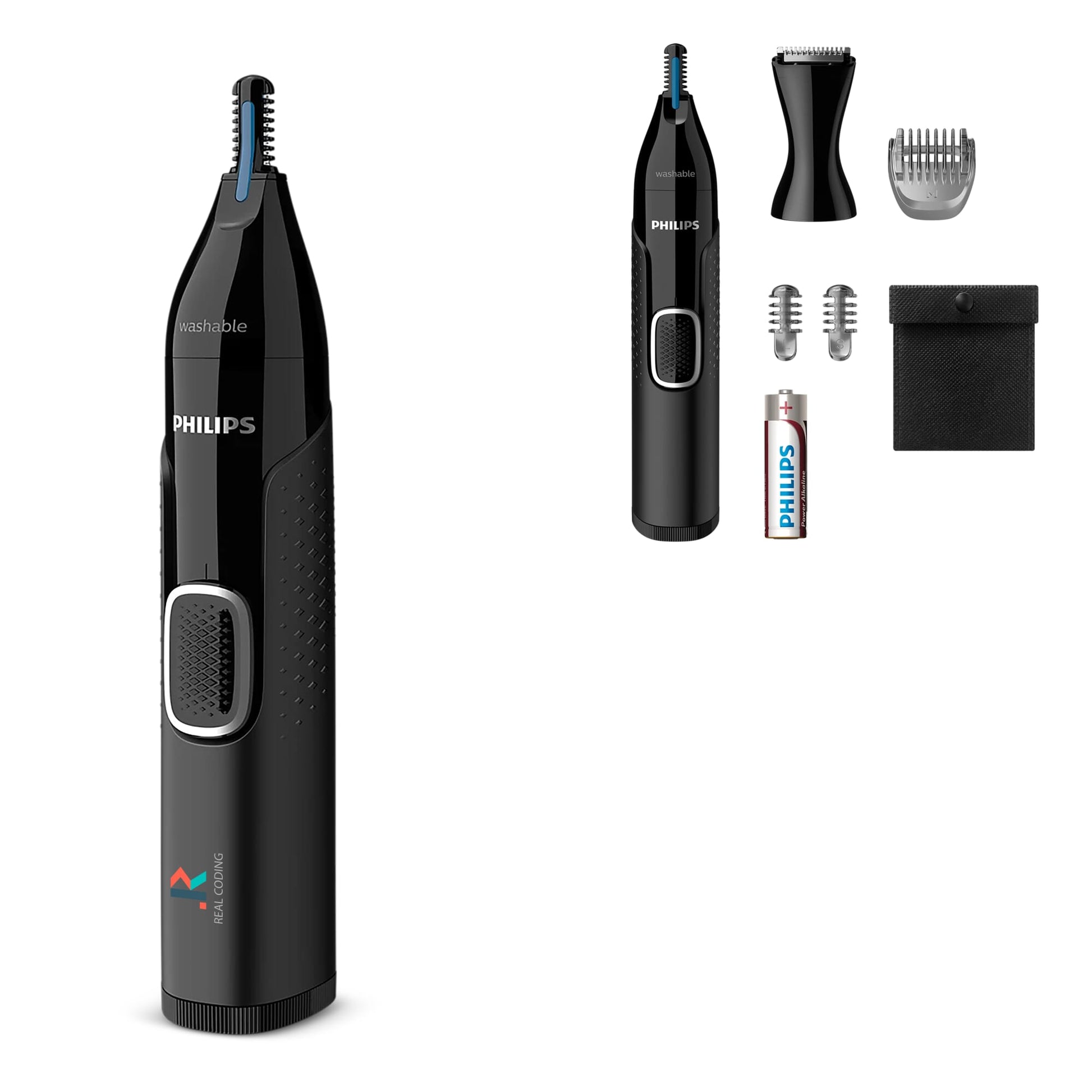 NT5650|Philips Nasen-, Ohren- und Augenbrauentrimmer mit 5 Zubehörteilen
