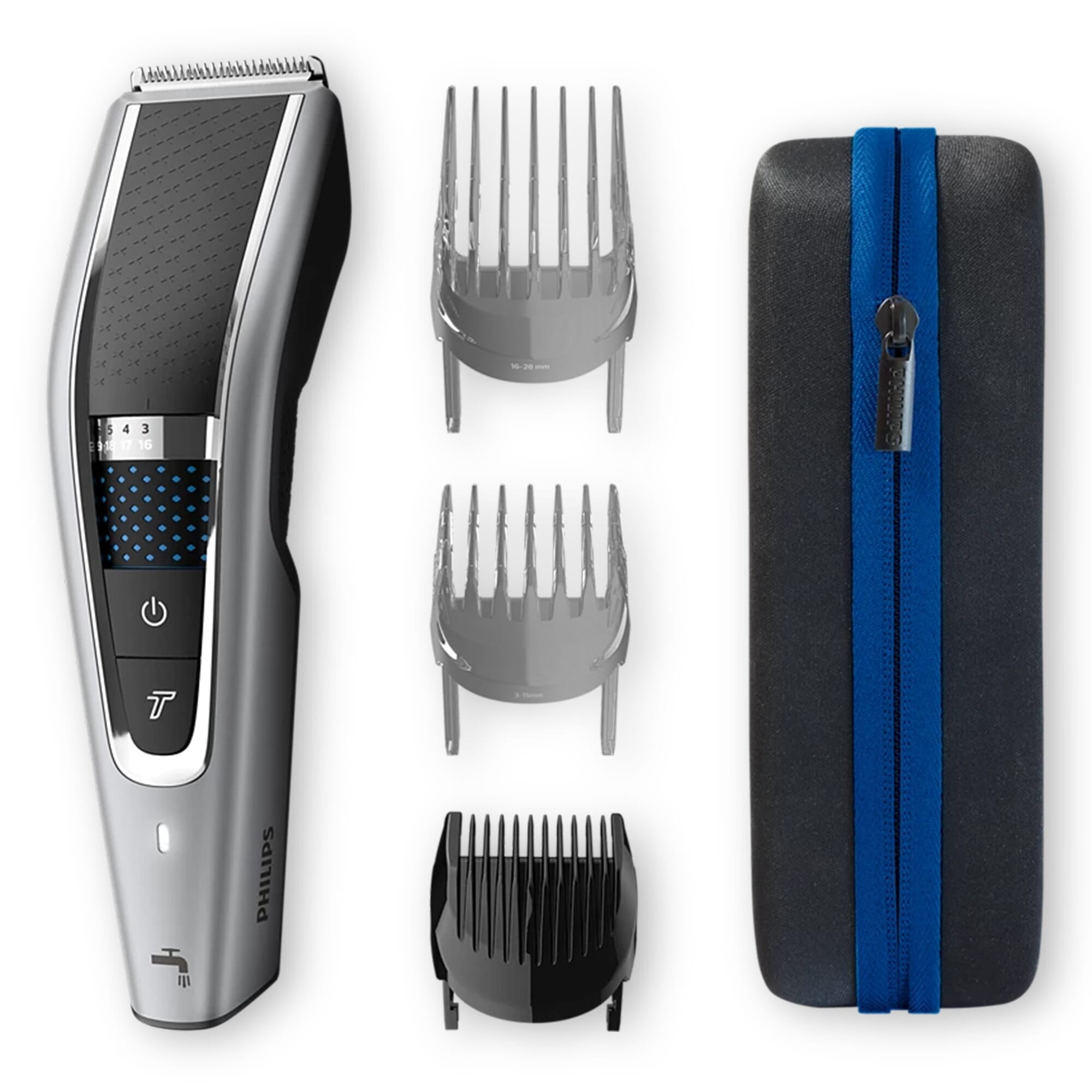 HC7650|Philips Haarschneidemaschine mit waschbarem Kabel und Zubehör