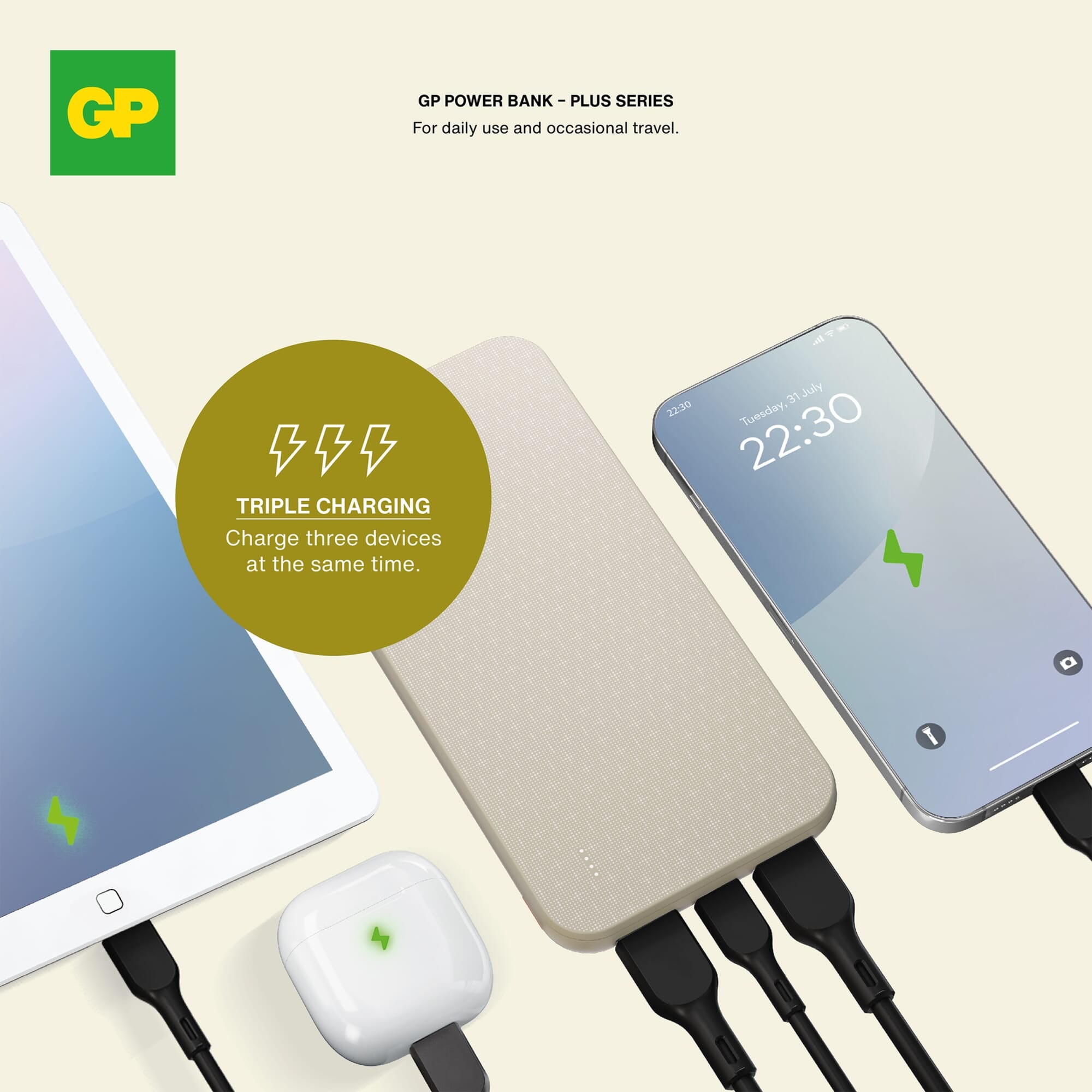 GP B+ Serie Powerbank 10000 mAh