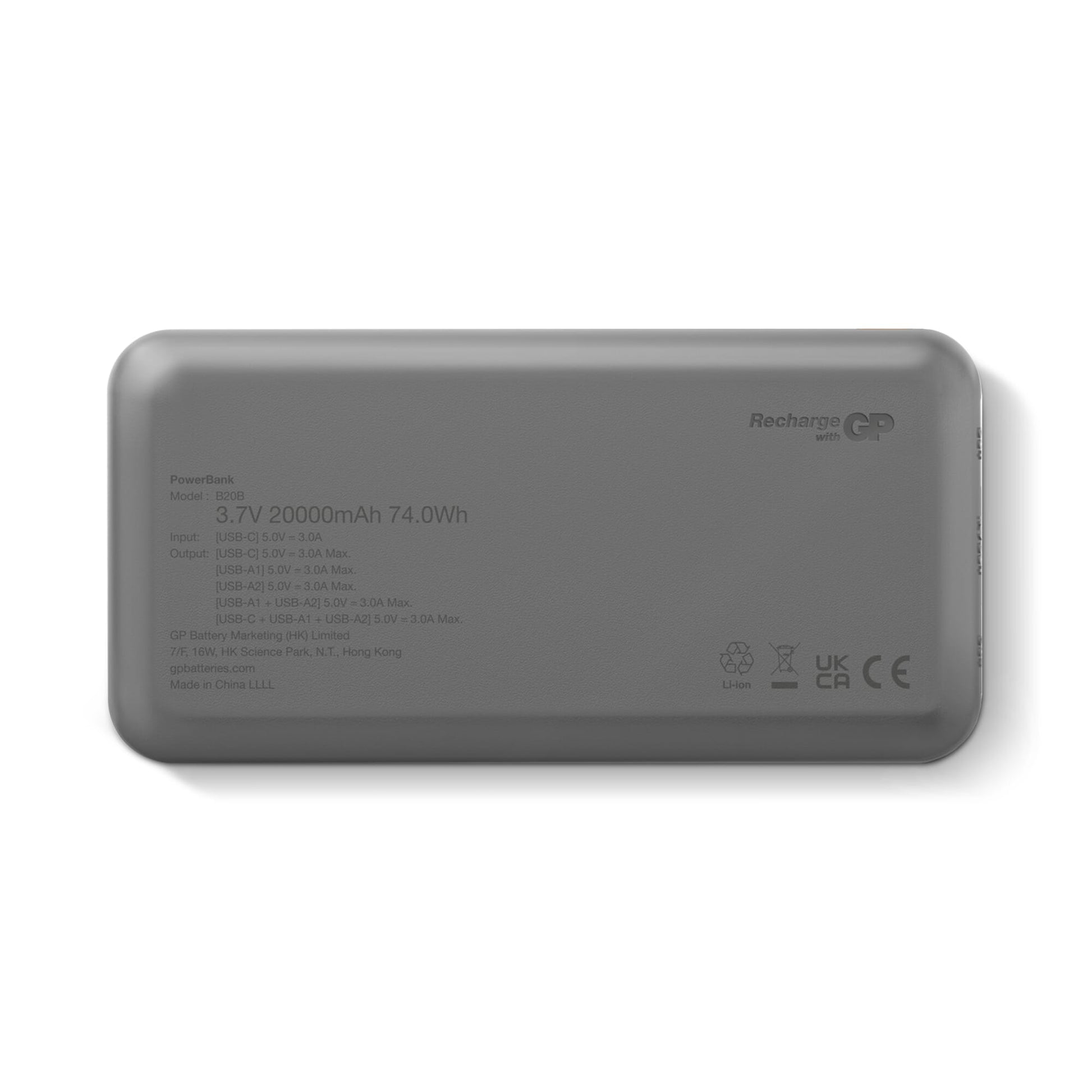 GP B+ Serie Powerbank 20000 mAh