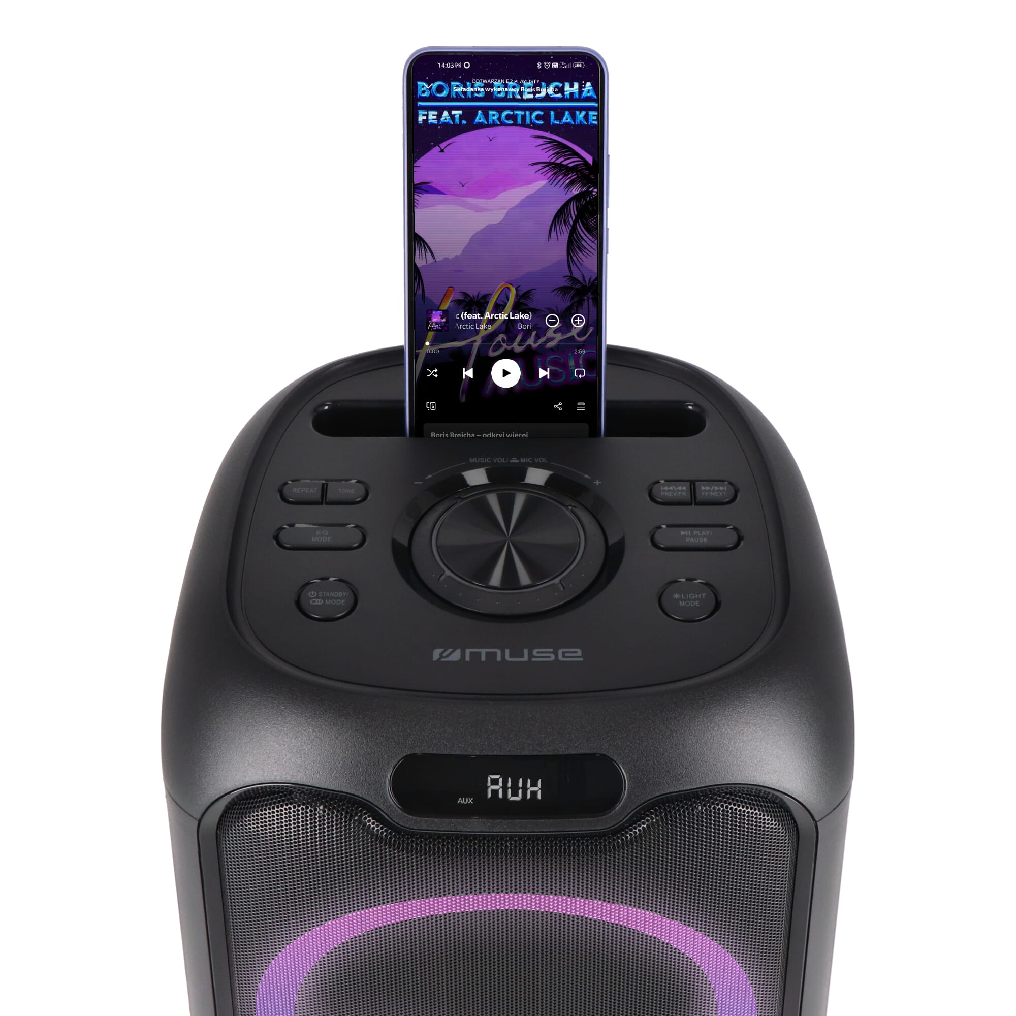 M-1803 | Muse Party-Lautsprecher mit Mikrofon 150W