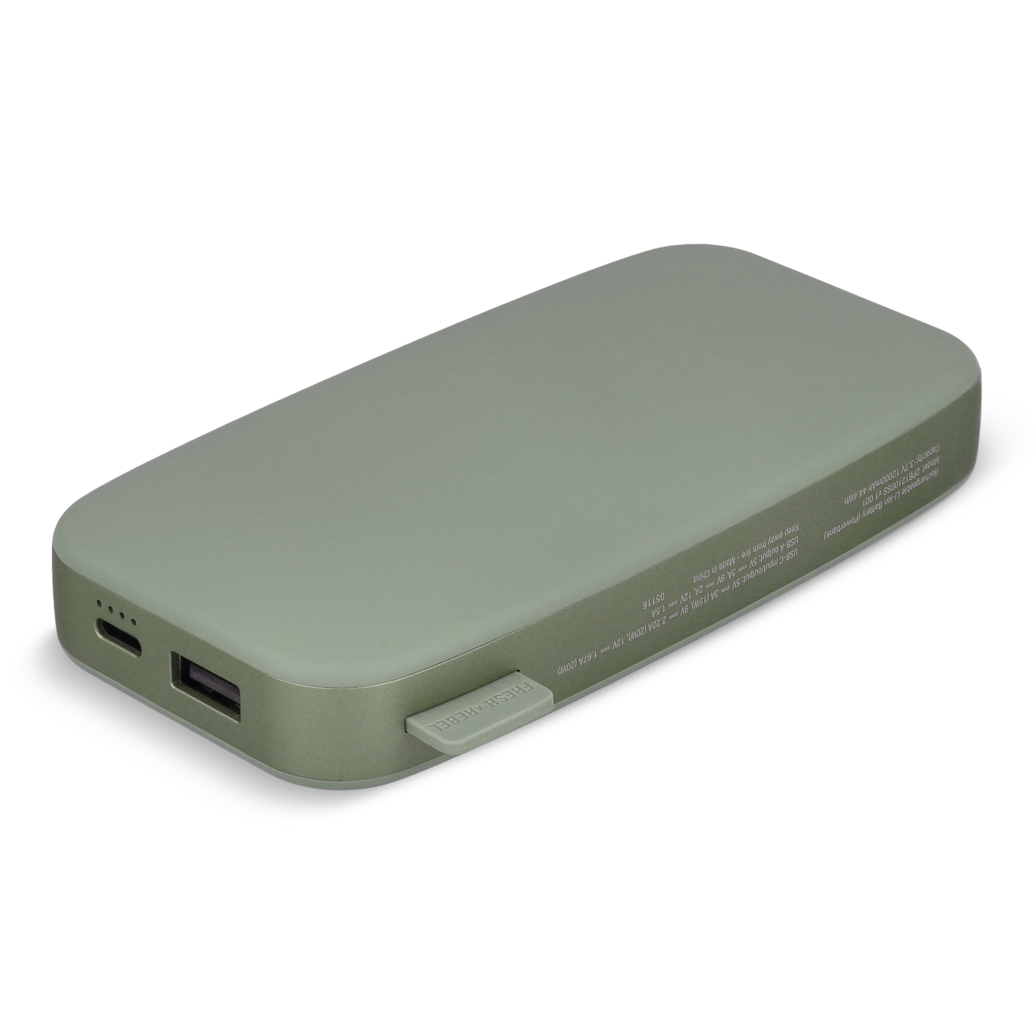 Fresh ’n Rebel Powerbank 12.000 mAh mit USB-C Schnellladung 20W