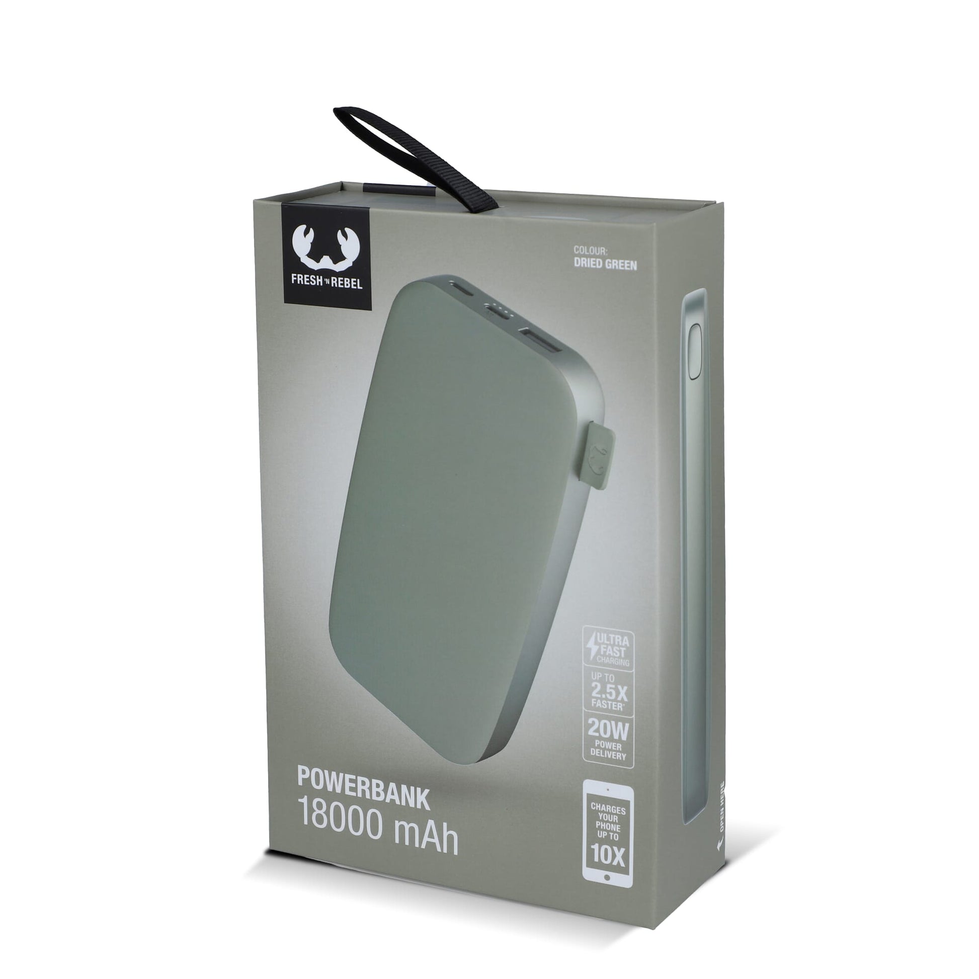 2PB18100 | Fresh 'n Rebel Powerbank 18000mAh USB-C Fast Charging 20W