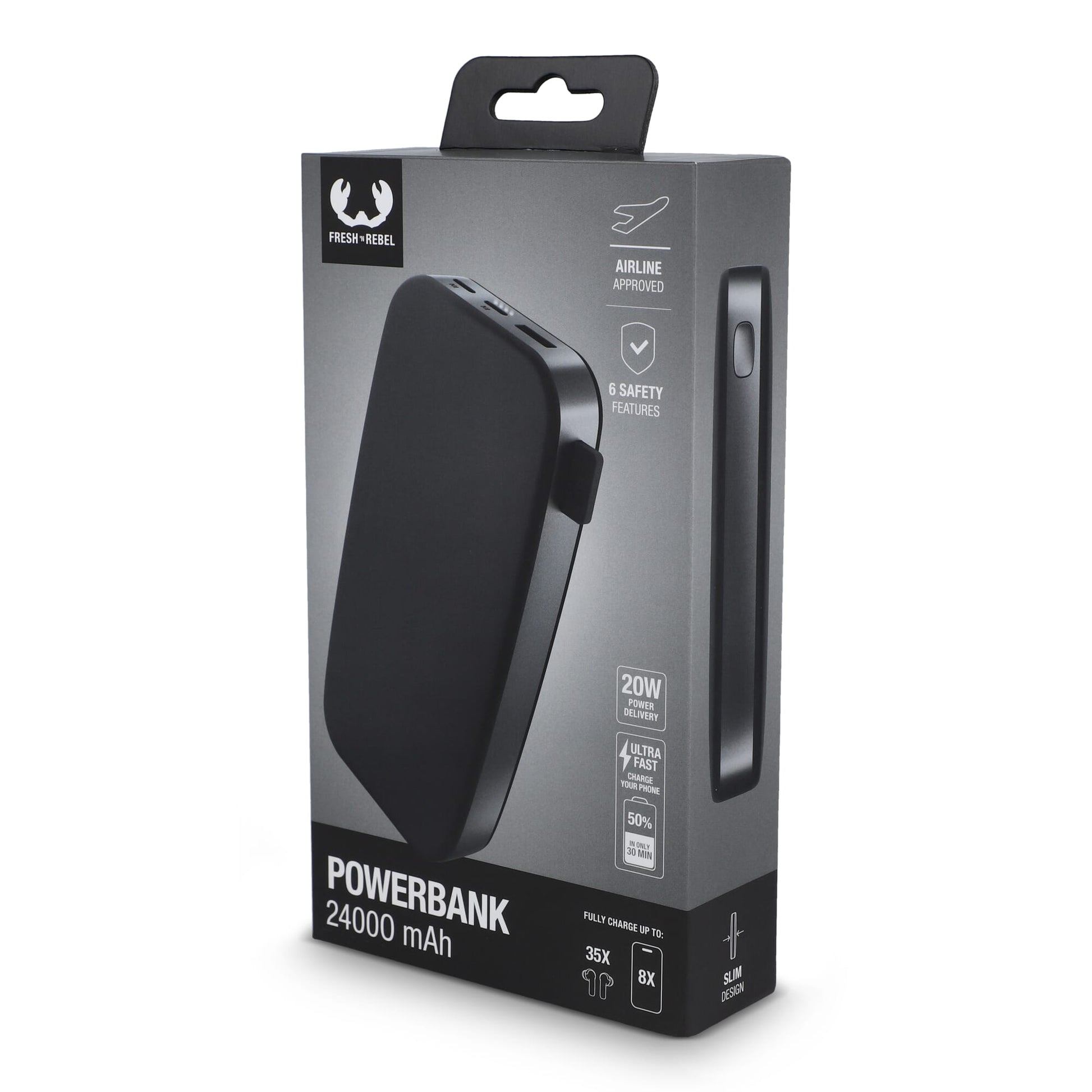 2PB24100 I Fresh 'n Rebel Powerbank 24000 mAh PD USB-C