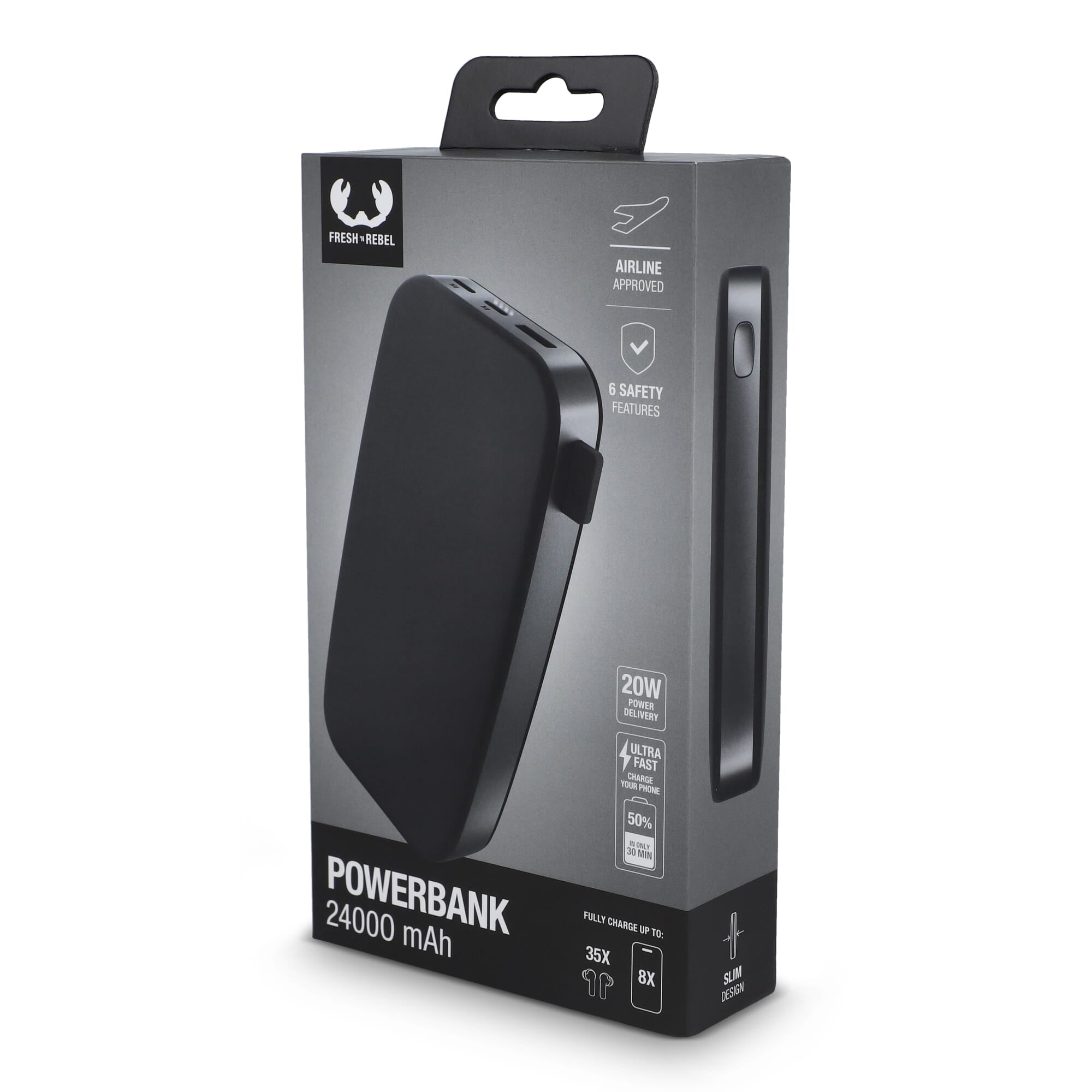 2PB24100 I Fresh 'n Rebel Powerbank 24000 mAh PD USB-C