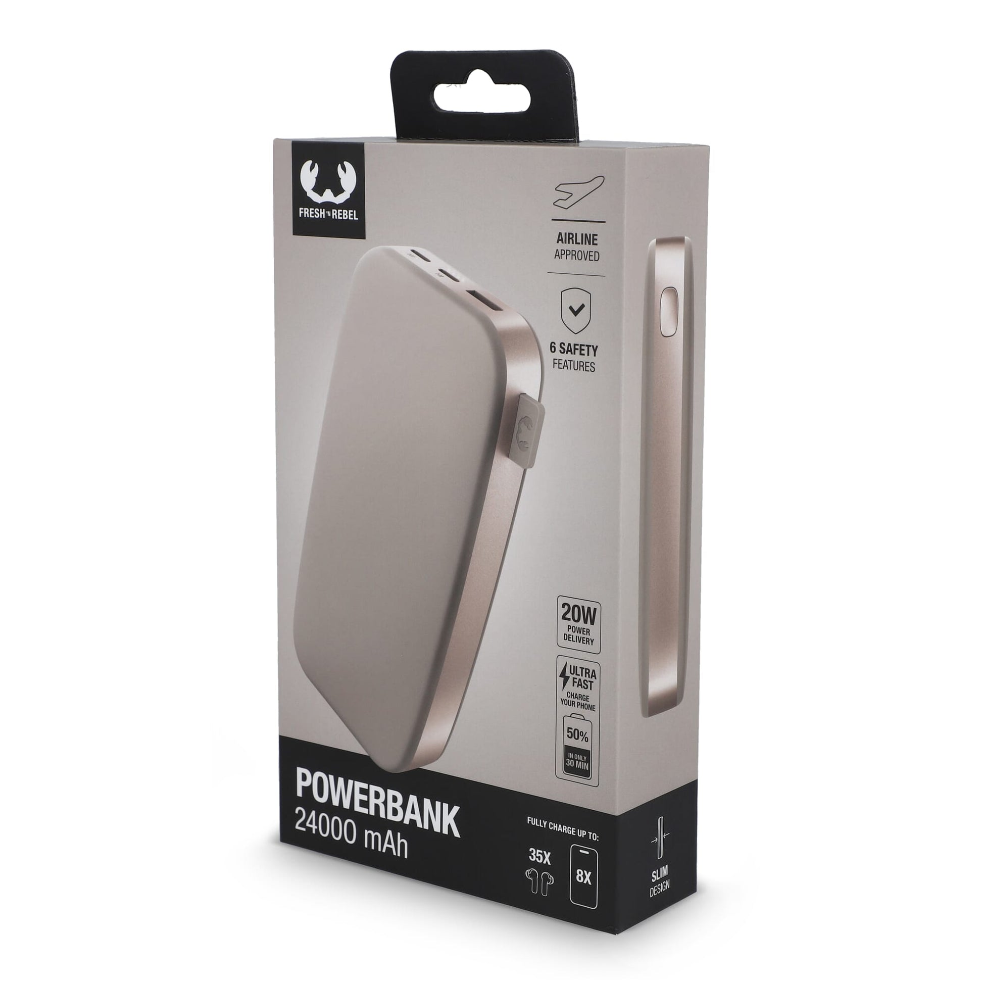 2PB24100 I Fresh 'n Rebel Powerbank 24000 mAh PD USB-C