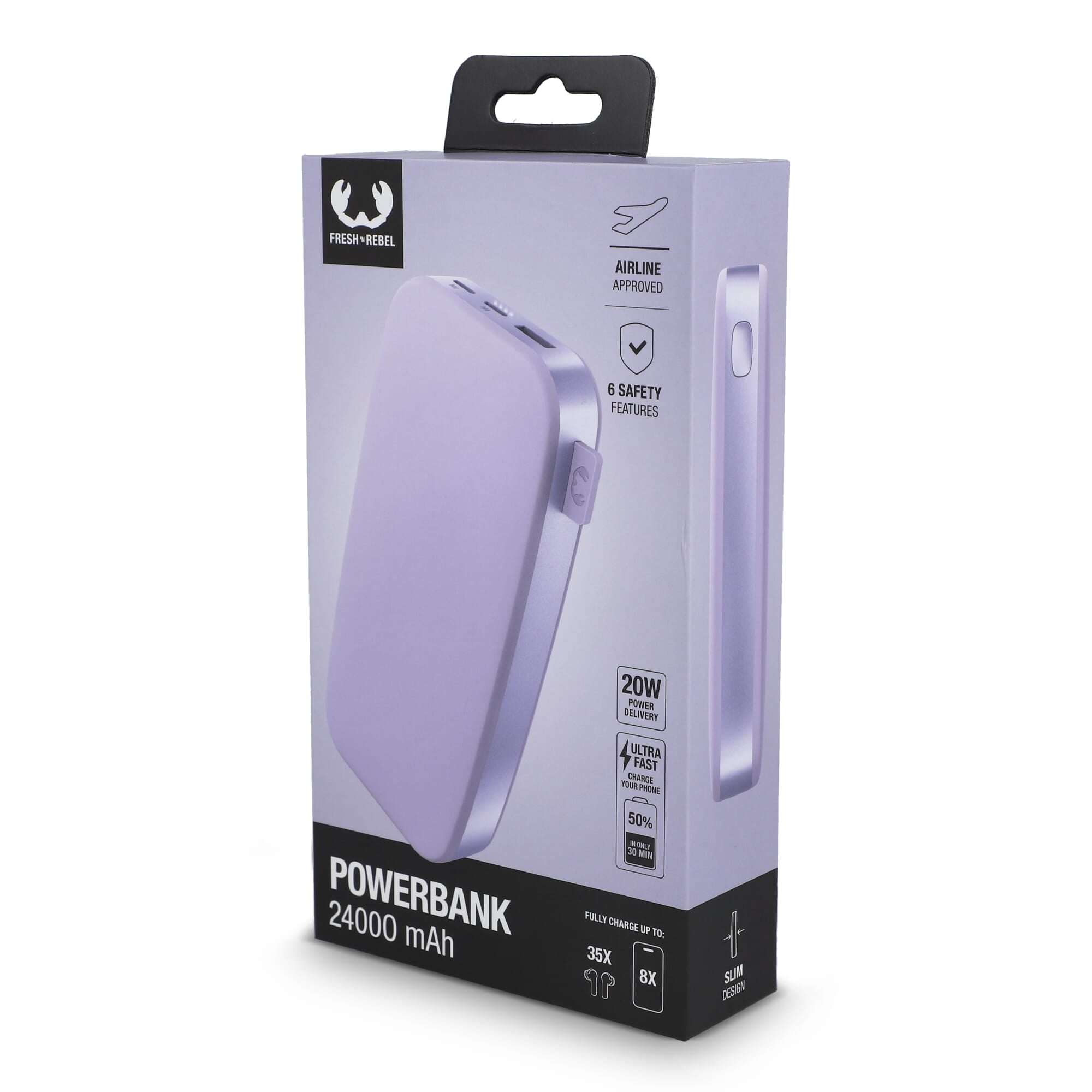 2PB24100 I Fresh 'n Rebel Powerbank 24000 mAh PD USB-C