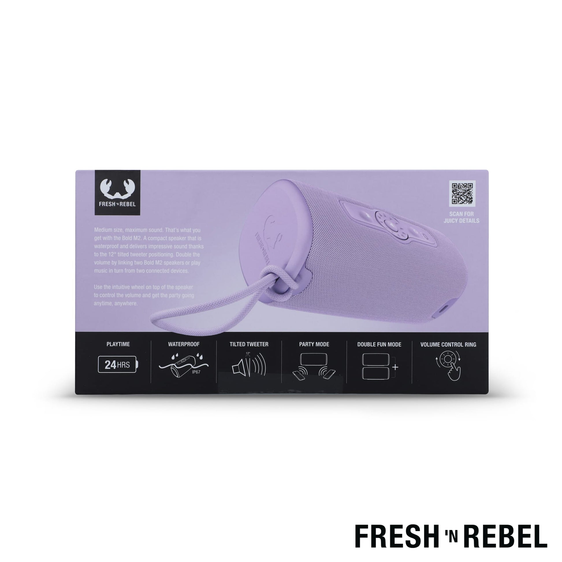 1RB7400 I Fresh 'n Rebel Bold M2-Waterproof Bluetooth speaker