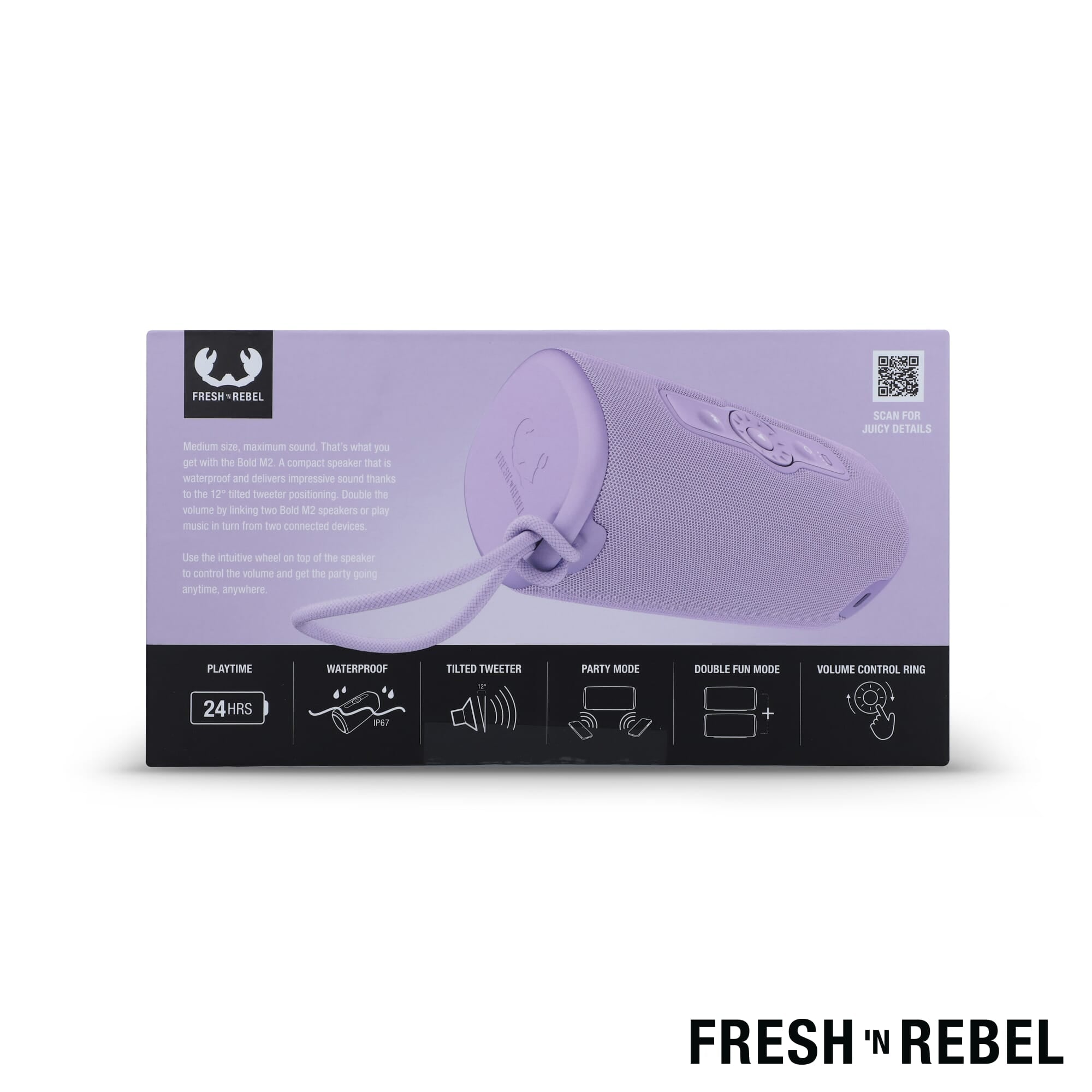 1RB7400 I Fresh 'n Rebel Bold M2-Waterproof Bluetooth speaker