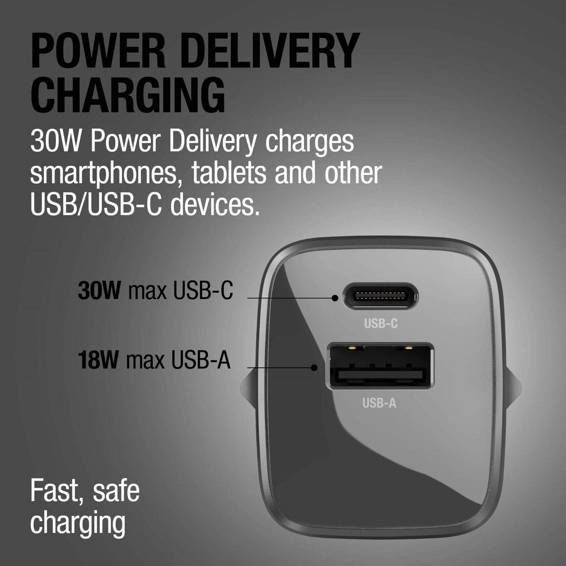 Fresh 'n Rebel 30W Schnellladegerät GaN USB-C & USB-A