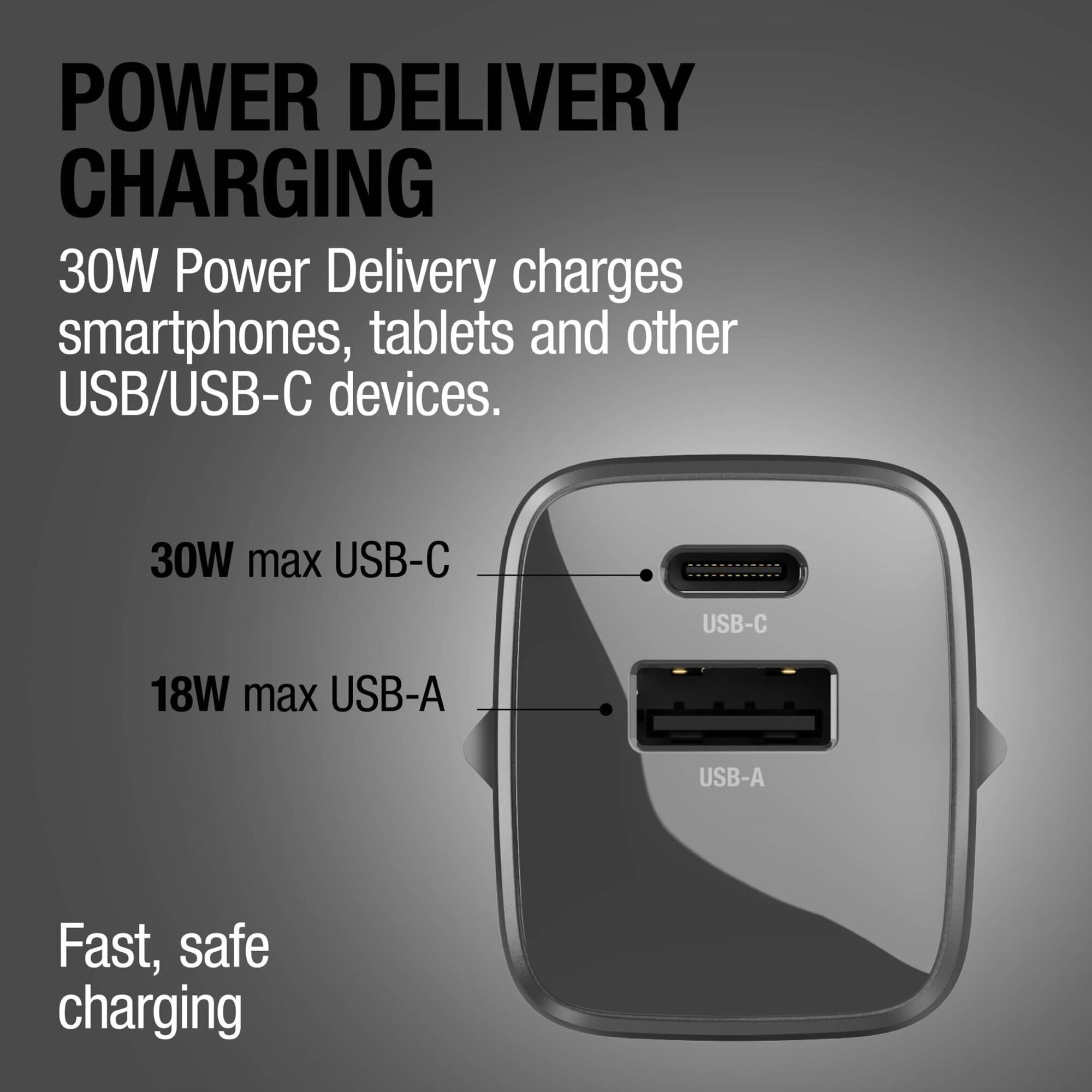 Fresh 'n Rebel 30W Schnellladegerät GaN USB-C & USB-A