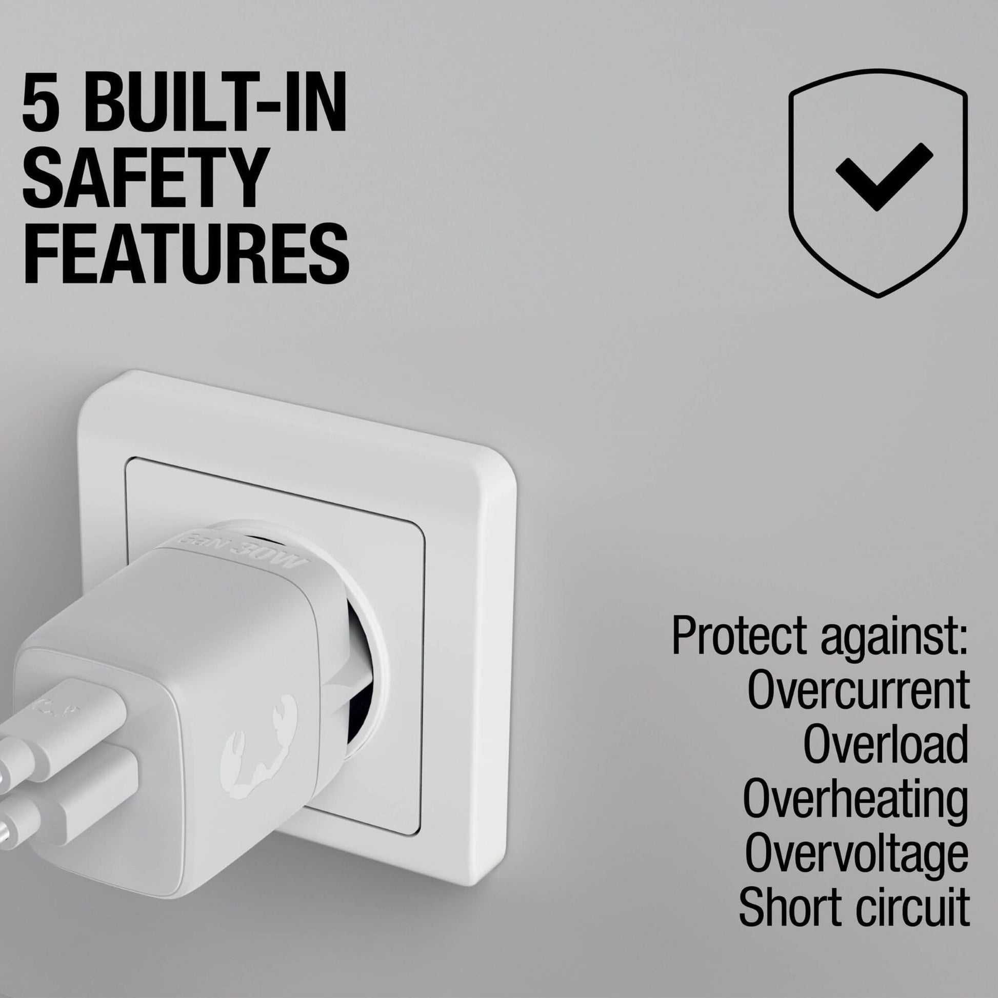 Fresh 'n Rebel 30W Schnellladegerät GaN USB-C & USB-A