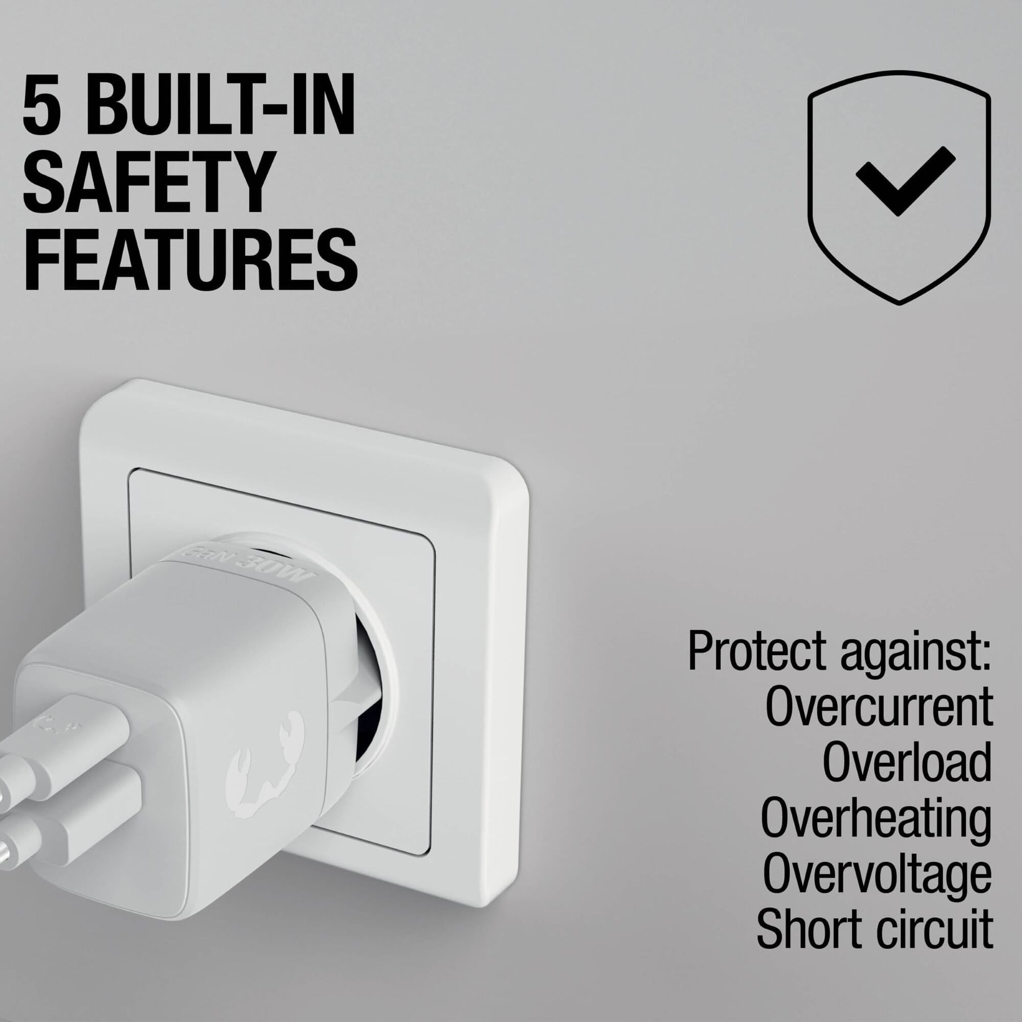Fresh 'n Rebel 30W Schnellladegerät GaN USB-C & USB-A