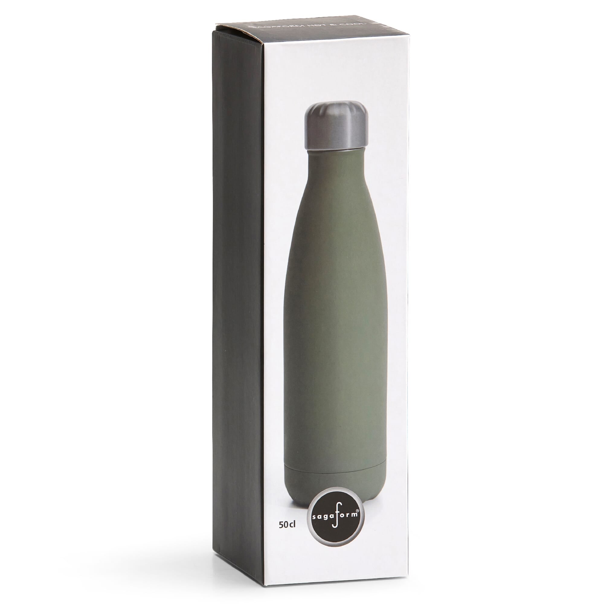 Sagaform Nils Stahlflasche Gummi 500ml