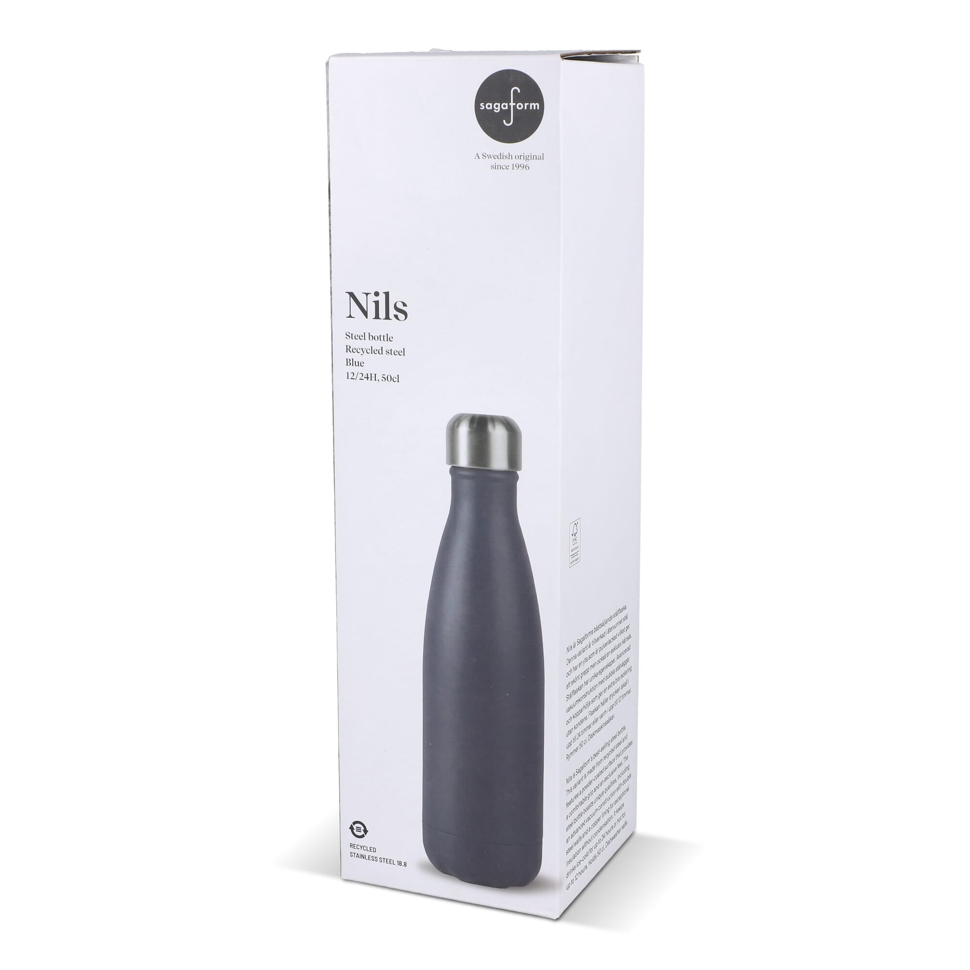 Sagaform Nils Stahlflasche Pulverbeschichtet 500 ml