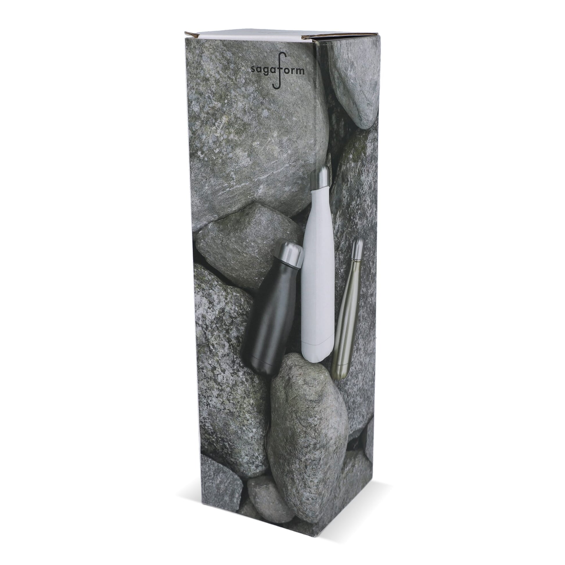 Sagaform Nils Stahlflasche Chrom 500 ml