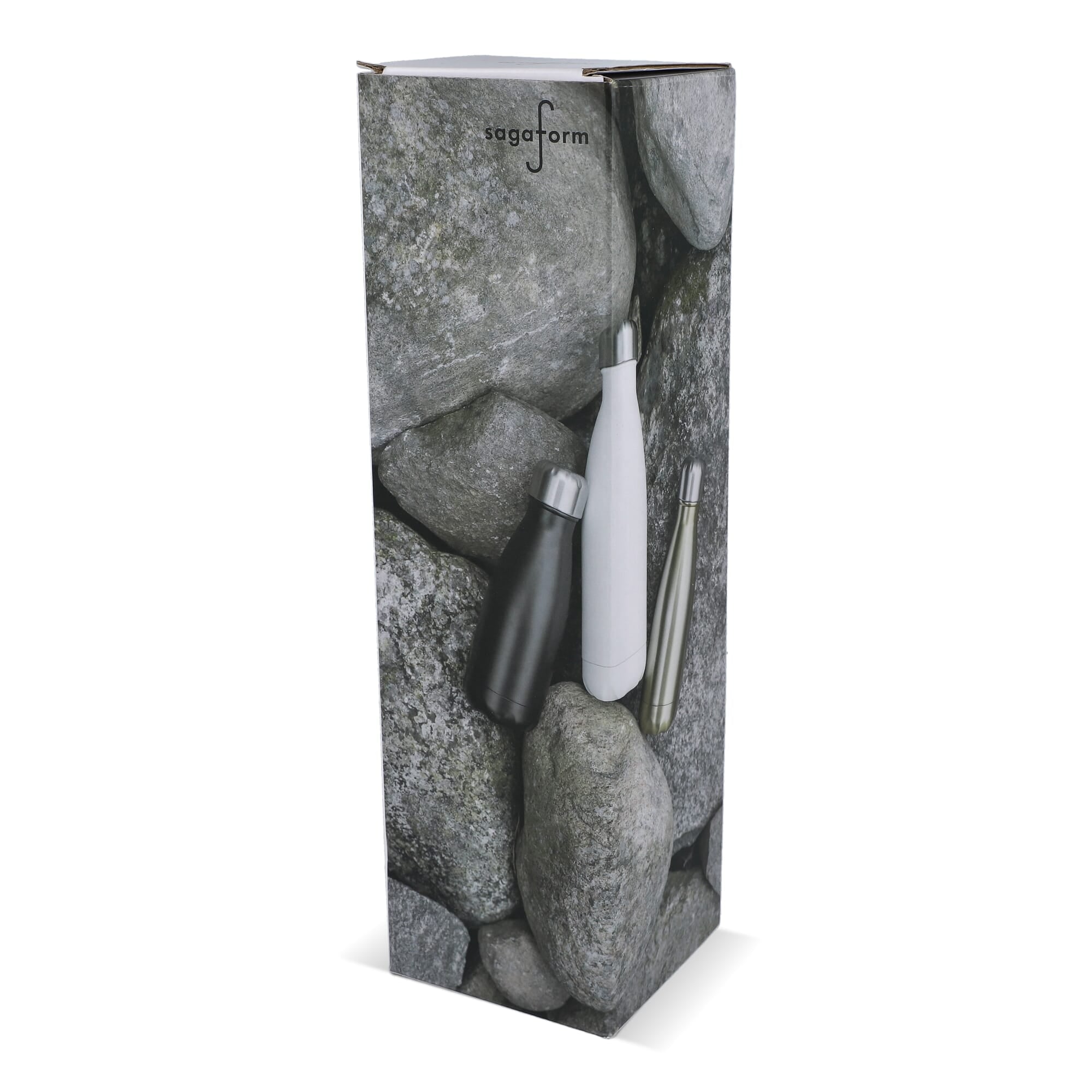 Sagaform Nils Stahlflasche Chrom 500 ml