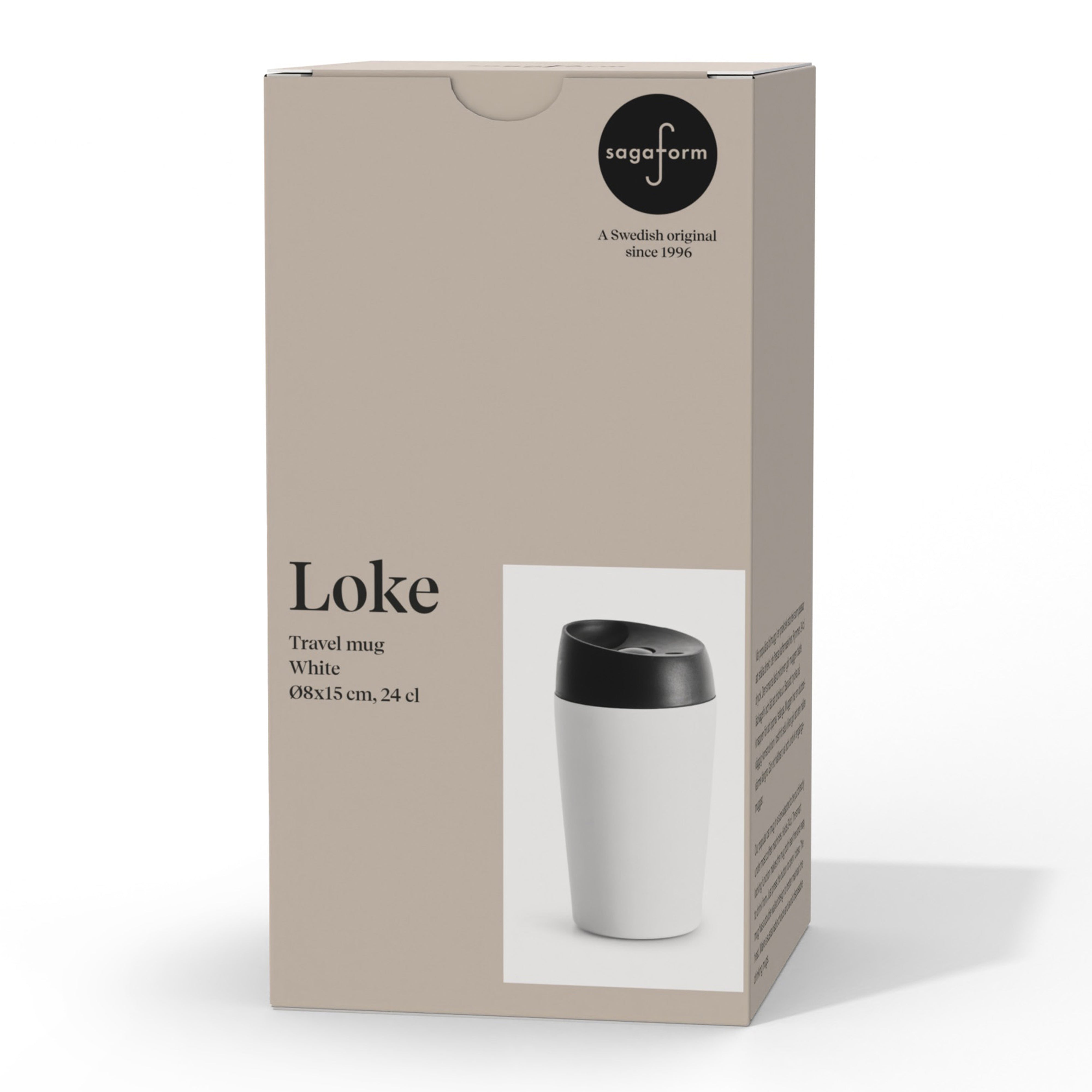 Sagaform Loke Reisebecher farbig beschichtet 240 ml