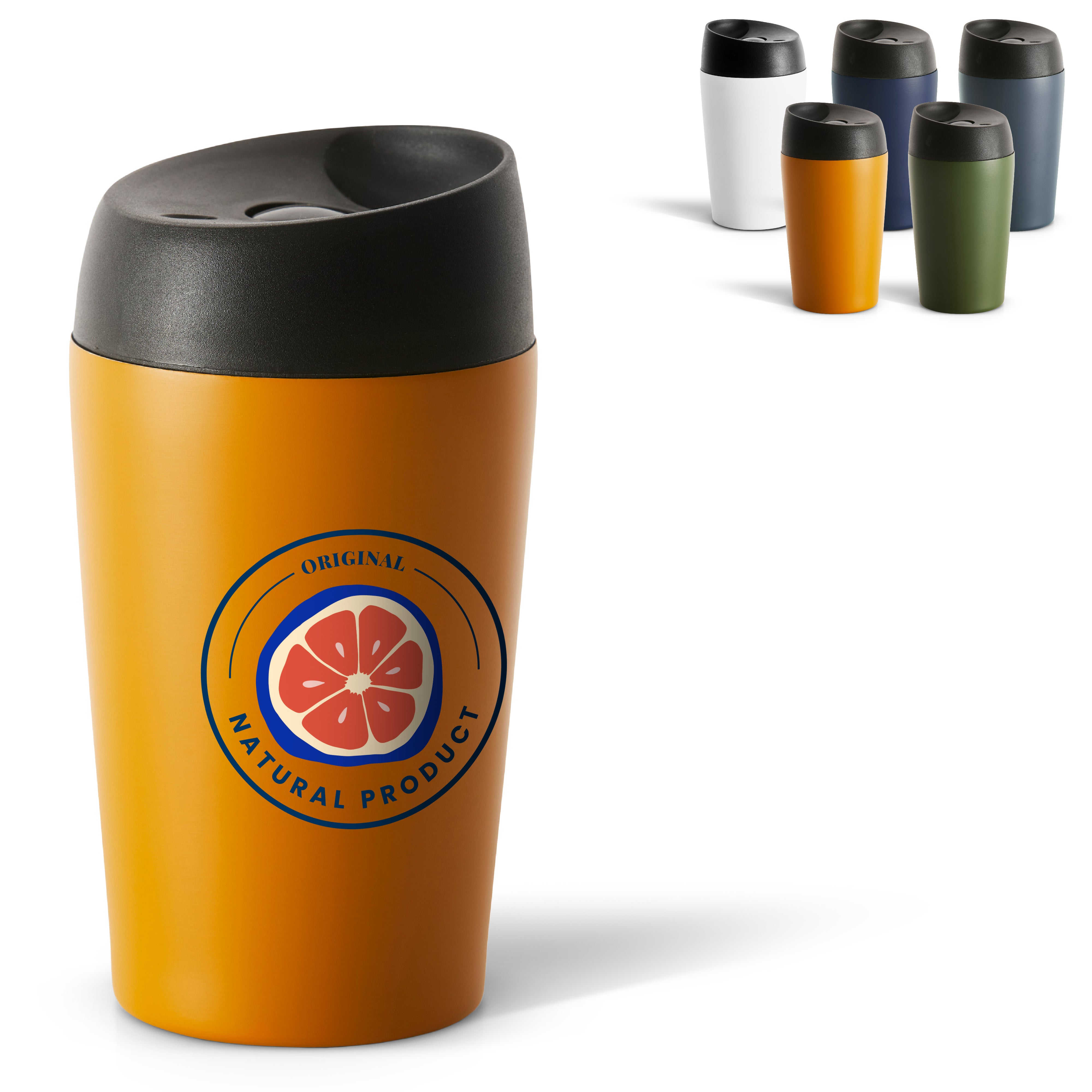 Sagaform Loke Reisebecher farbig beschichtet 240 ml