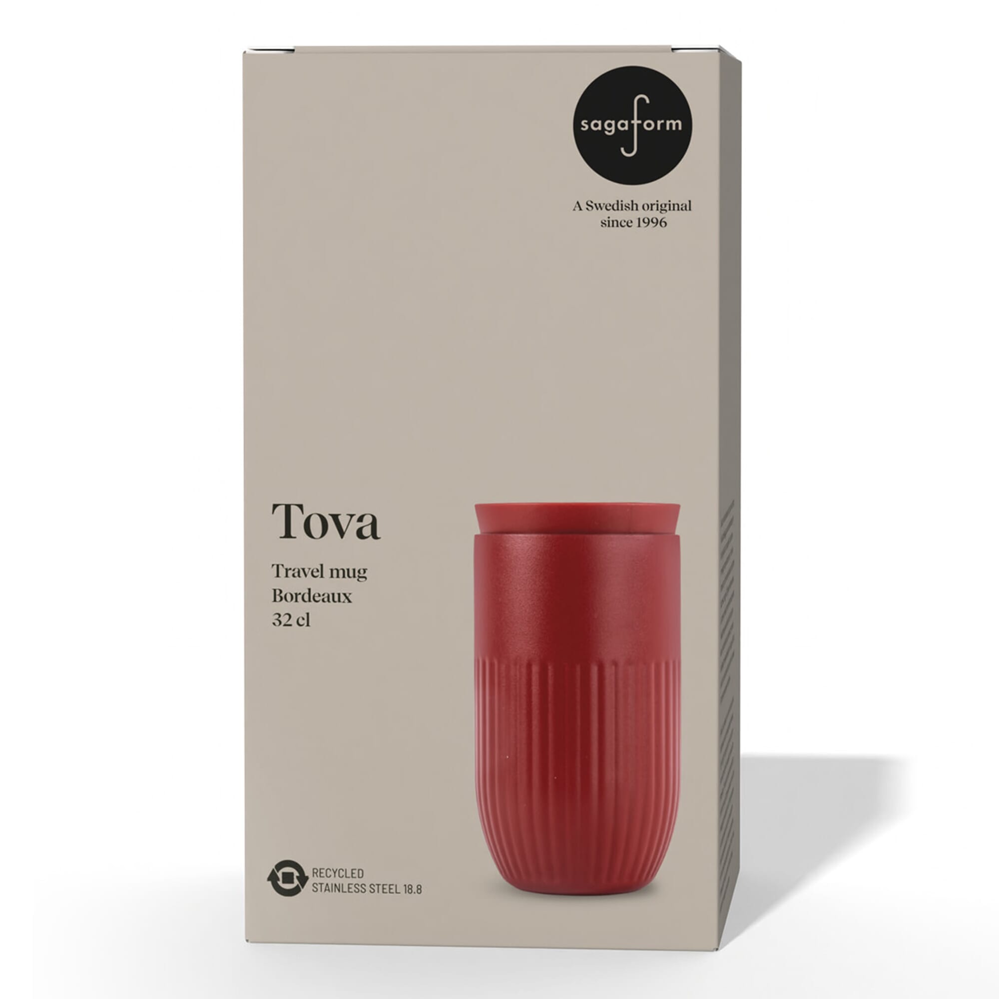 Sagaform Tova isolierter Becher, 320 ml auslaufsicher und spülmaschinenfest