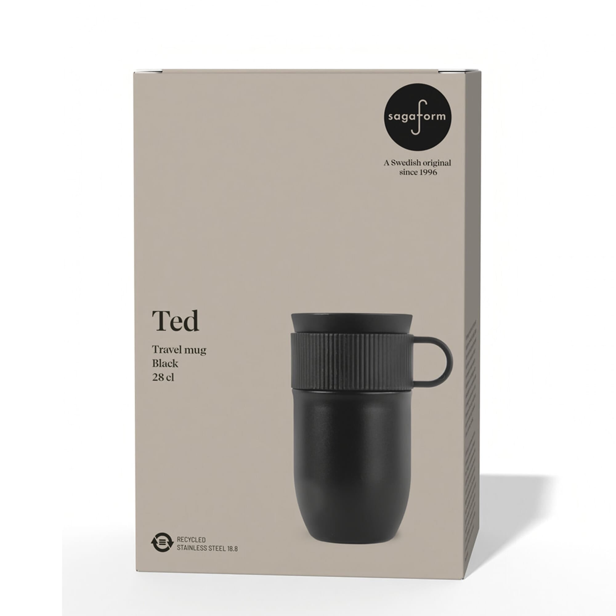 Sagaform Ted isolierter Becher, 280ml auslaufsicher und spülmaschinenfest