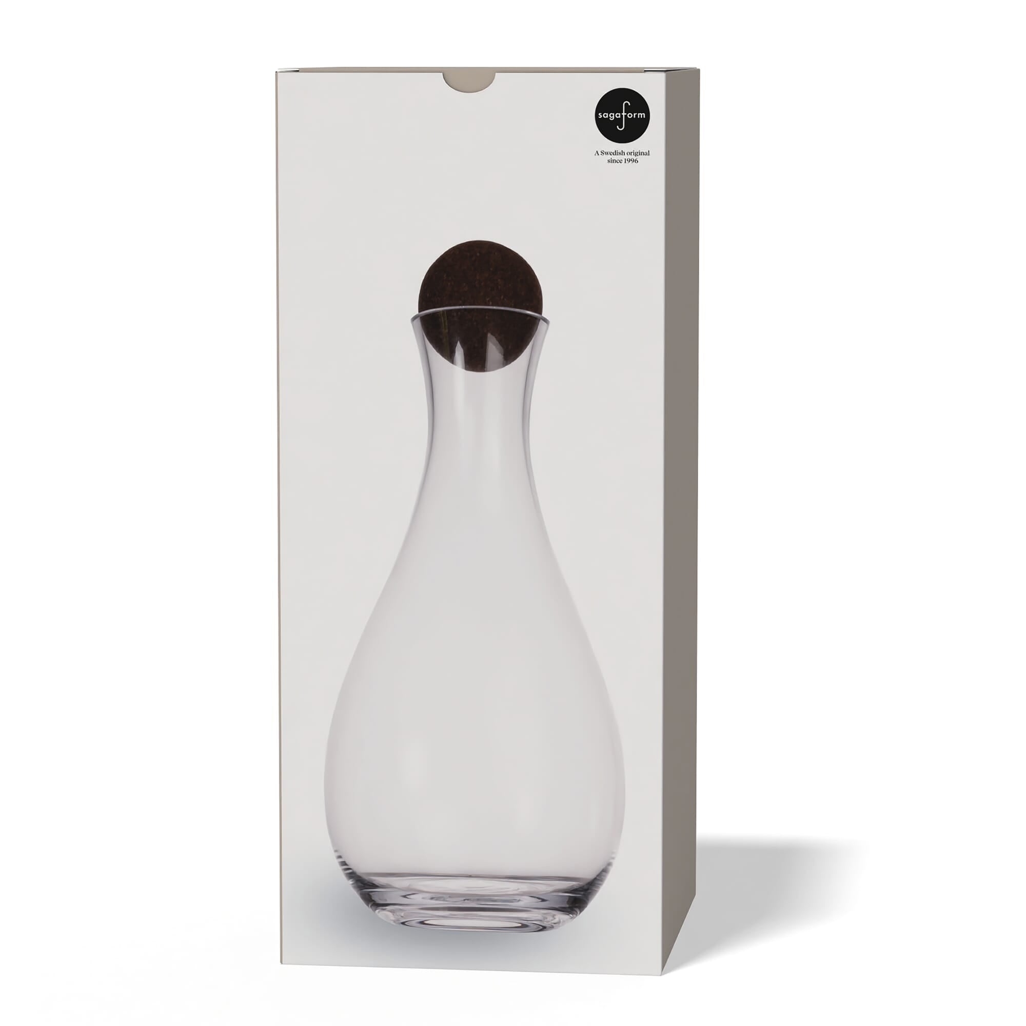 Sagaform Nature Weinkaraffe mit Korkstopfen 2 liter