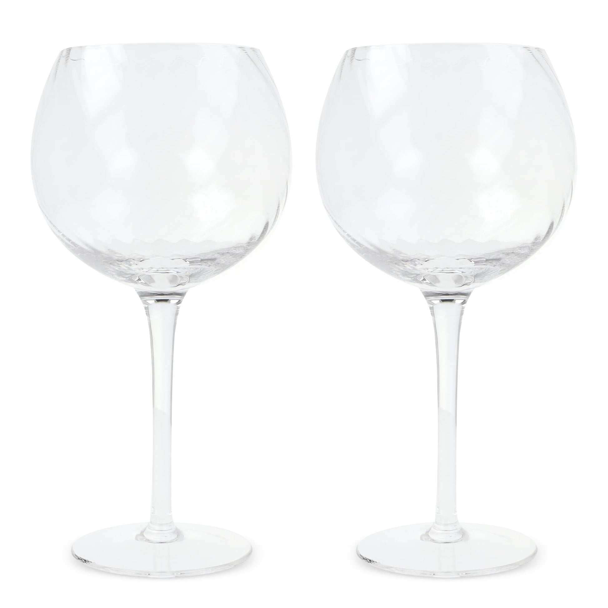 Byon Opacity 2er-Set Weingläser mit stilvollem Glasmuster 470ml