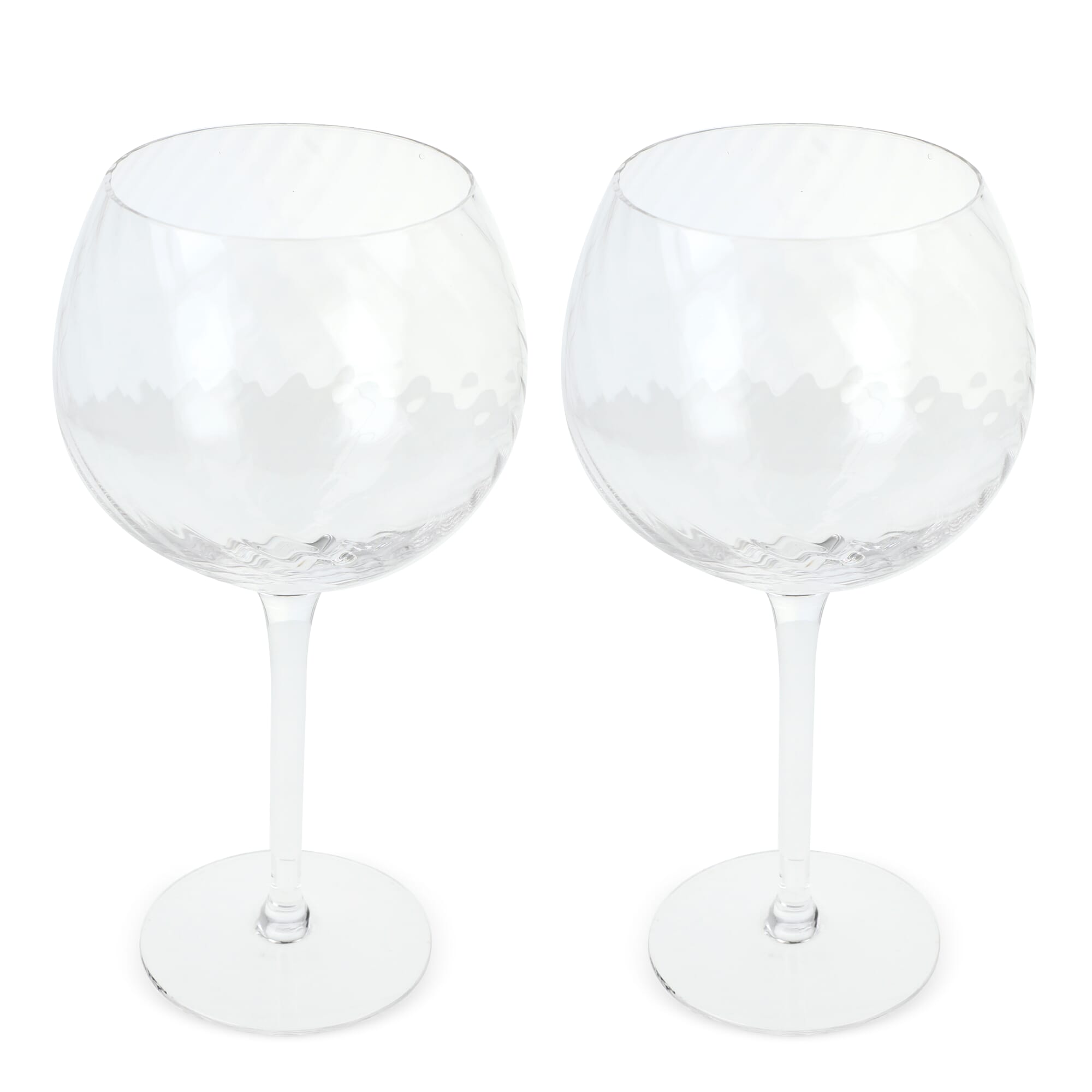 Byon Opacity 2er-Set Weingläser mit stilvollem Glasmuster 470ml