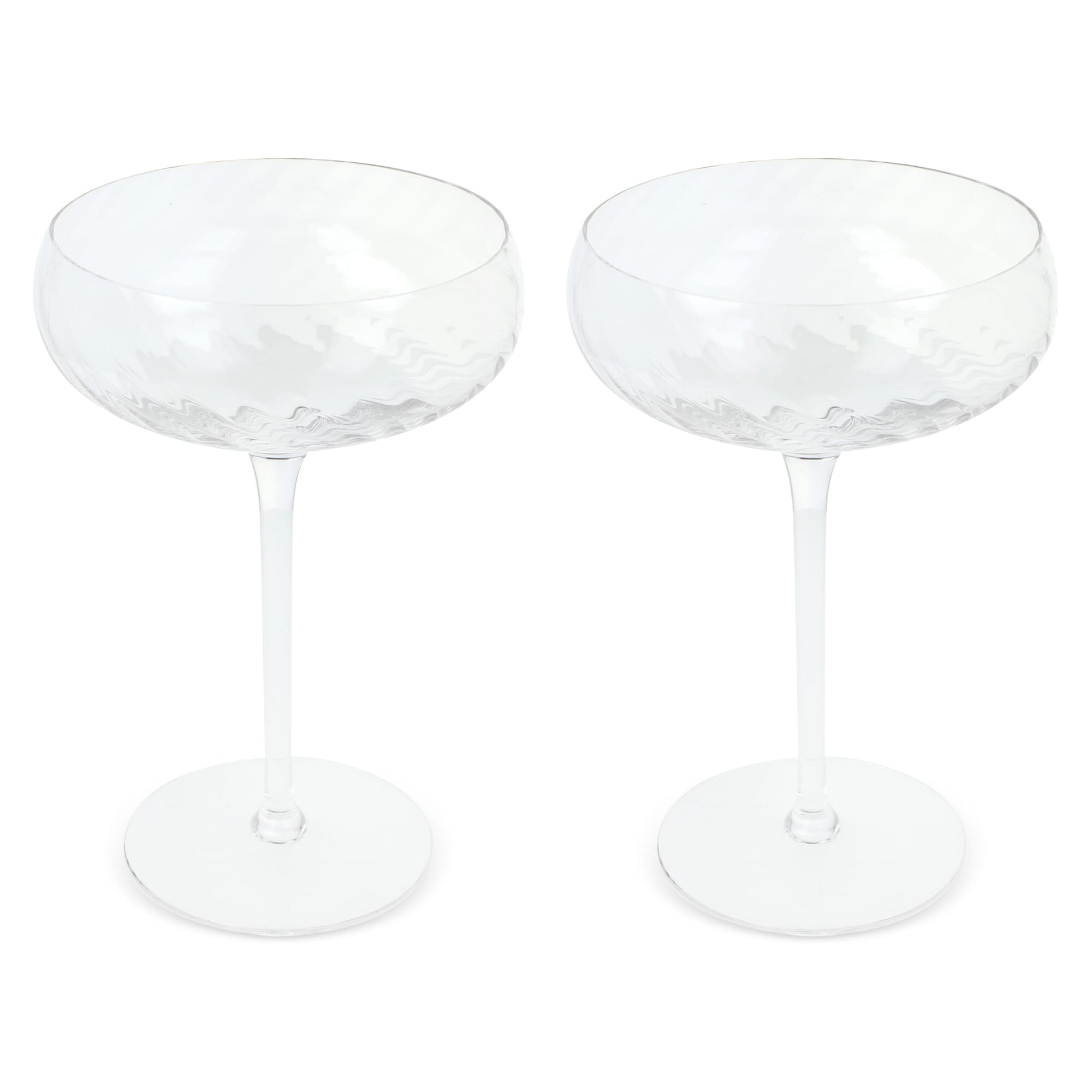 Byon Opacity 2er-Set Sektgläser mit stilvollem Glasmuster 300ml